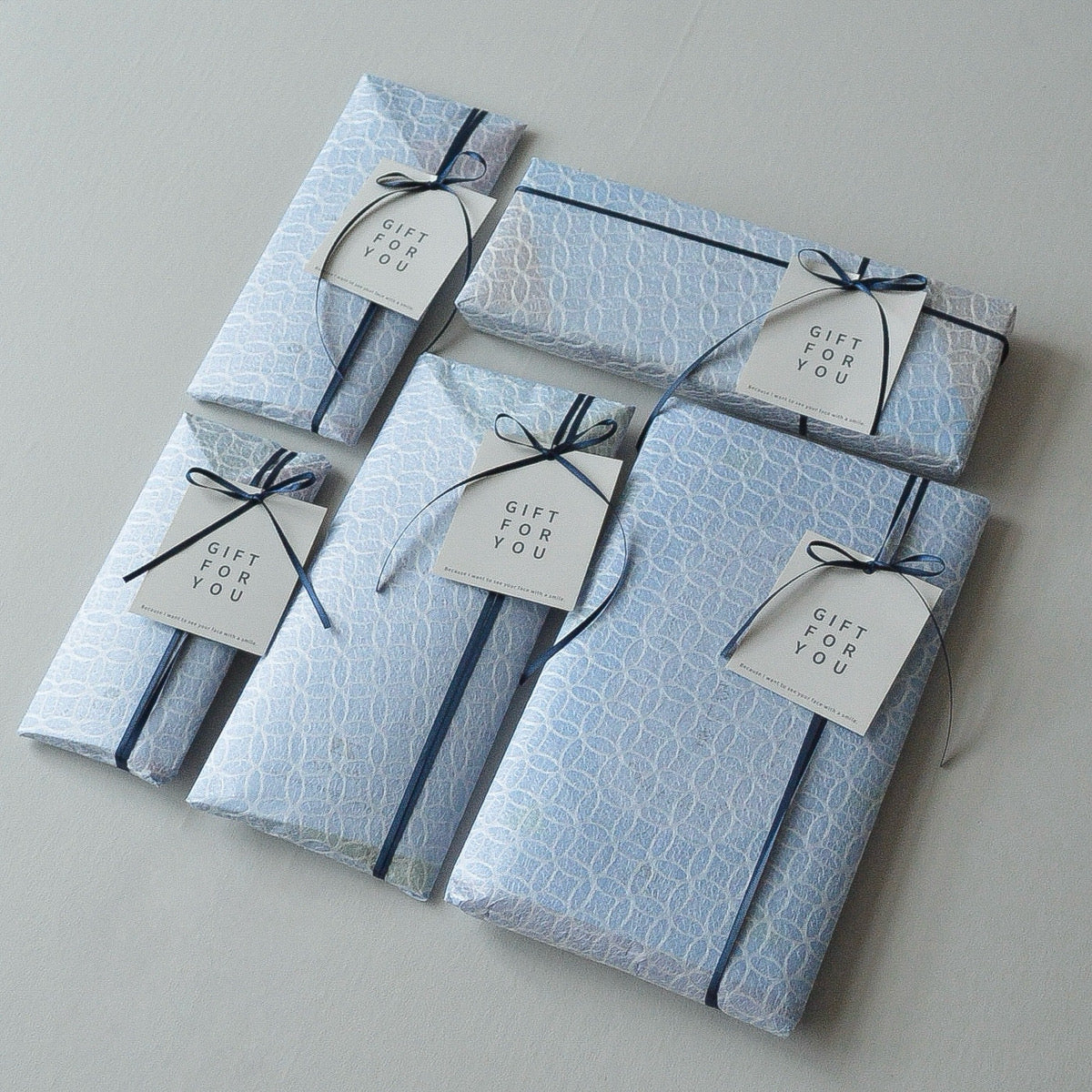 エコバッグORIBA Lサイズ + ブルーラッピング