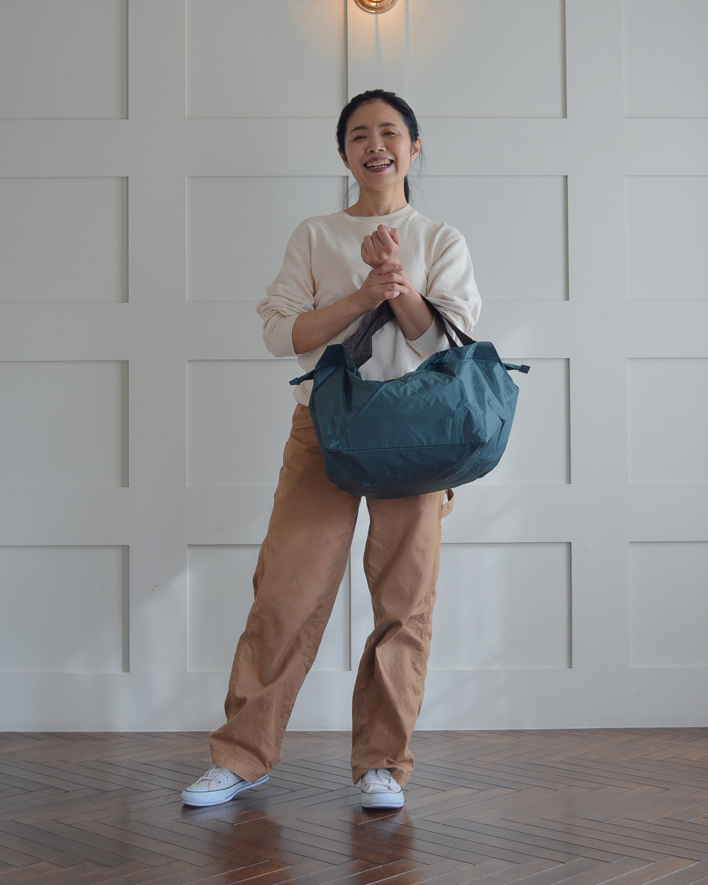 モスグリーン×チャコールブラウン|保冷バッグ　【予約：2月下旬お届け】