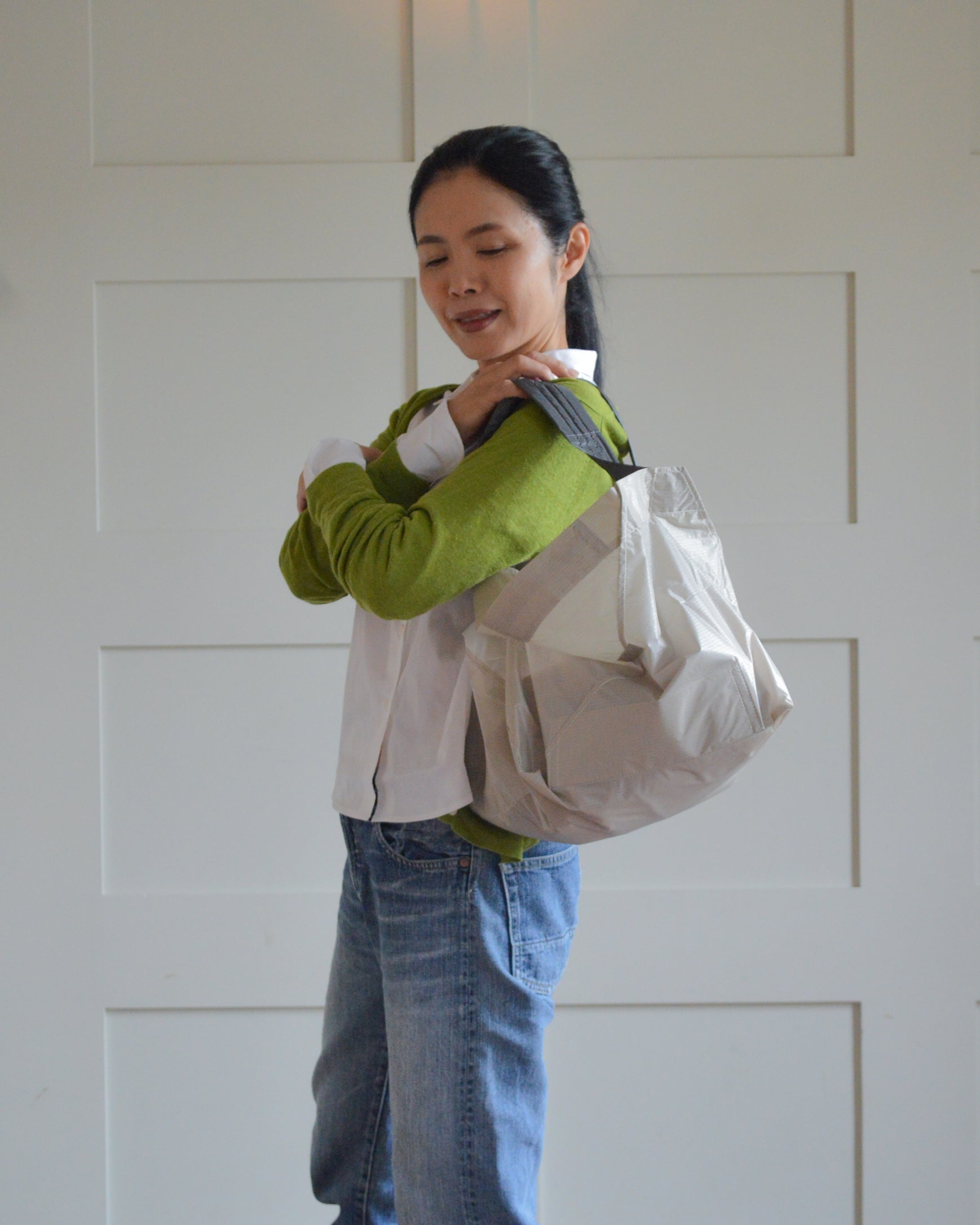 ライトベージュ×チャコールグレー|Lサイズ　【予約：1月下旬お届け】