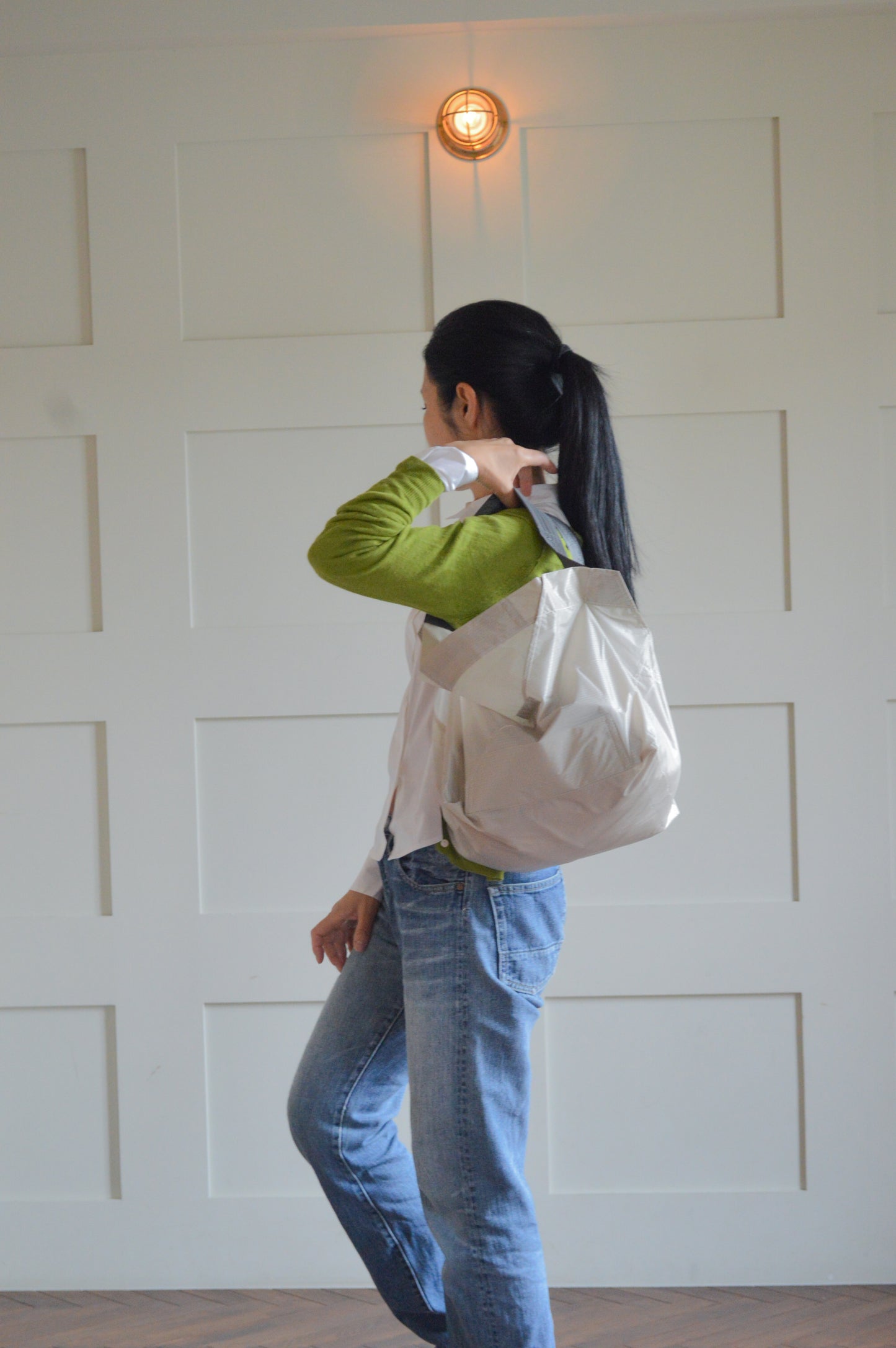 ライトベージュ×チャコールグレー|Lサイズ　【予約：1月下旬お届け】