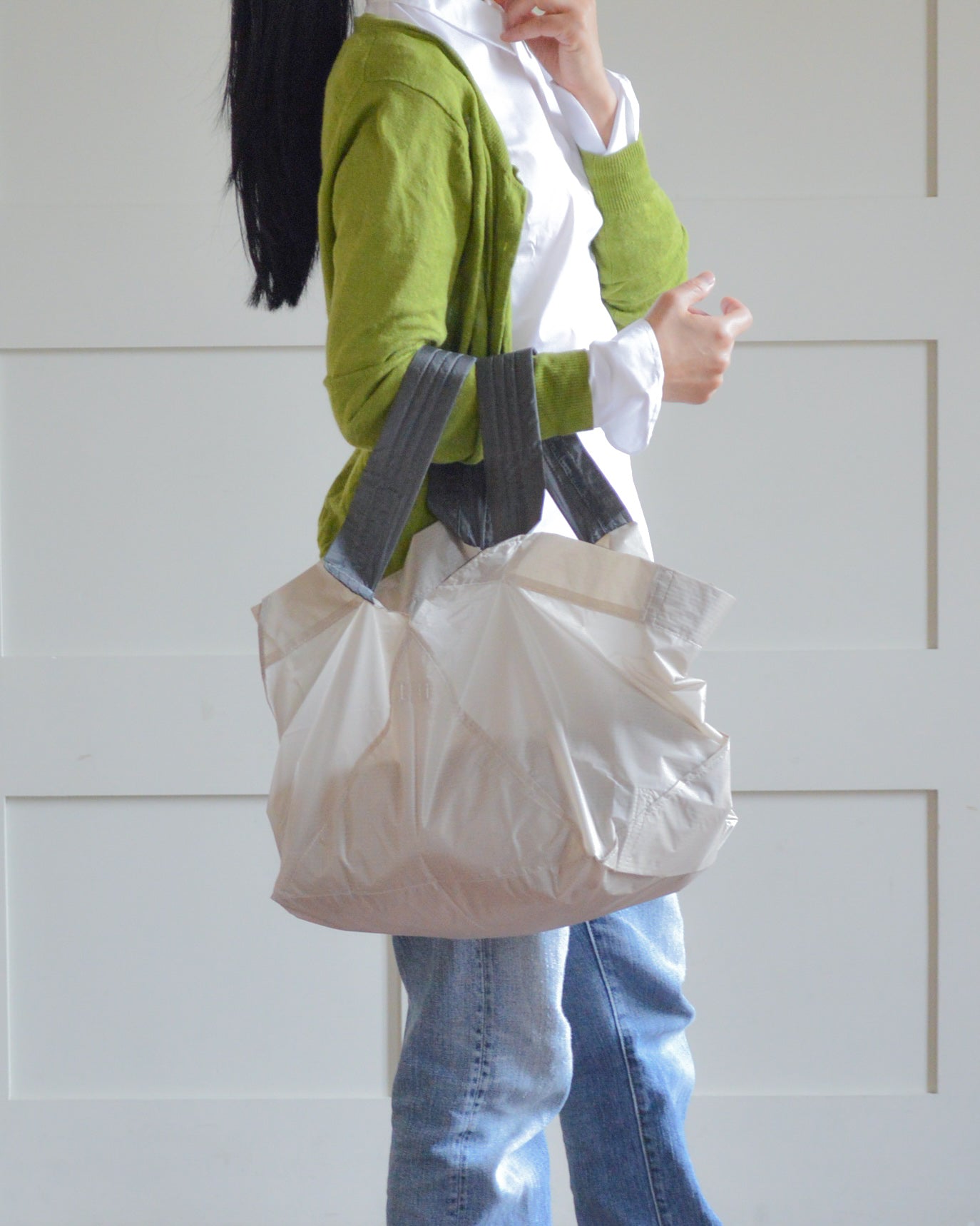 ライトベージュ×チャコールグレー|Lサイズ　【予約：1月下旬お届け】