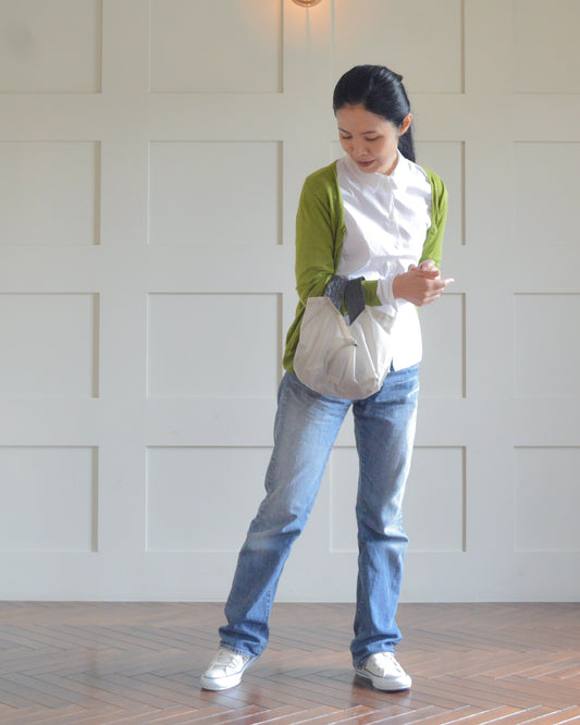 ライトベージュ×チャコールグレー|Sサイズ　【予約：1月下旬お届け】