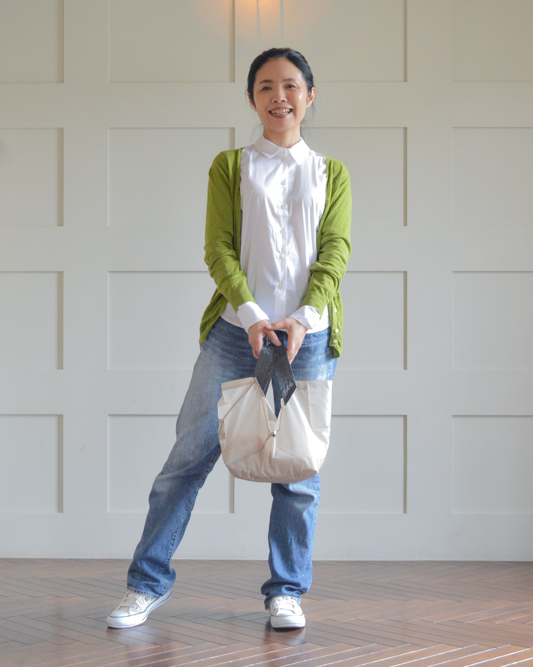 ライトベージュ×チャコールグレー|Mサイズ【予約：1月下旬お届け】