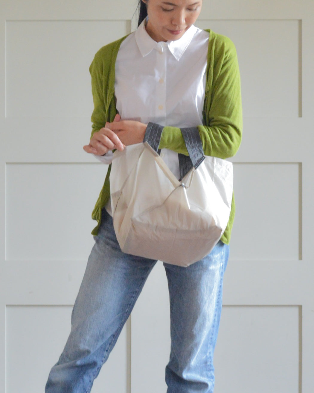 ライトベージュ×チャコールグレー|Mサイズ【予約：1月下旬お届け】