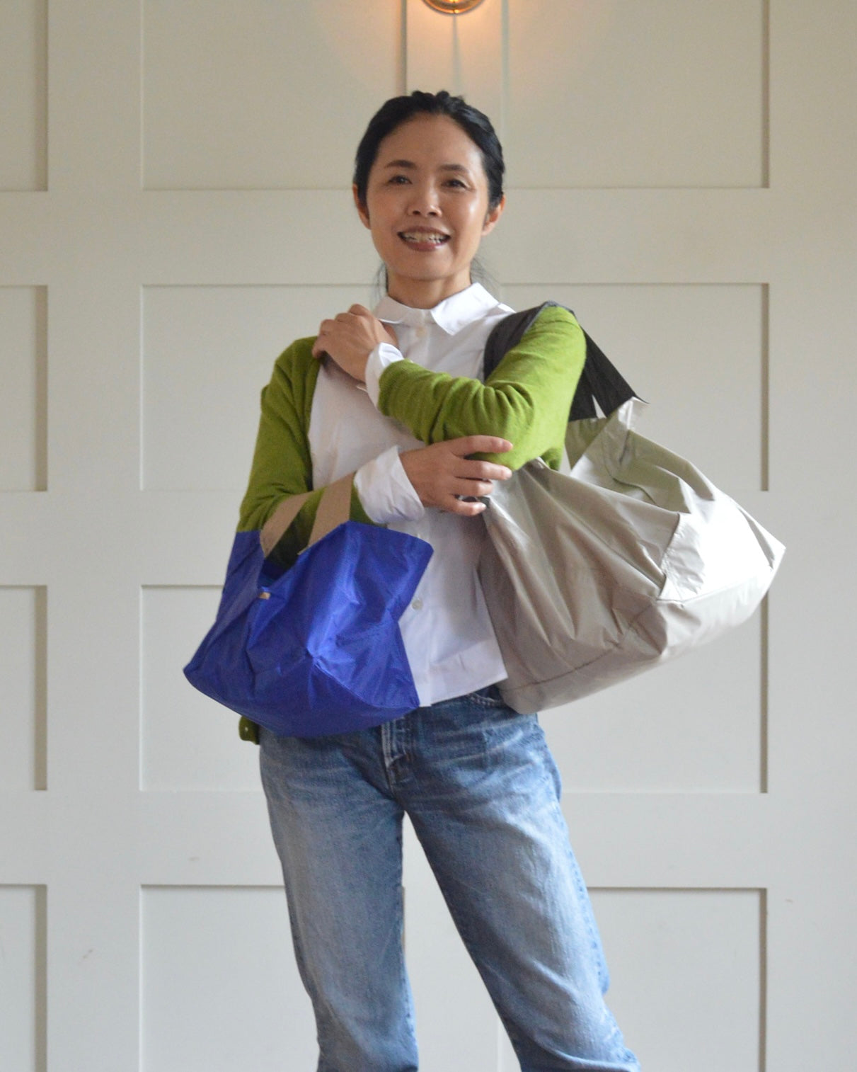 ブルー×ベージュ|Sサイズ　【予約：1月下旬お届け】