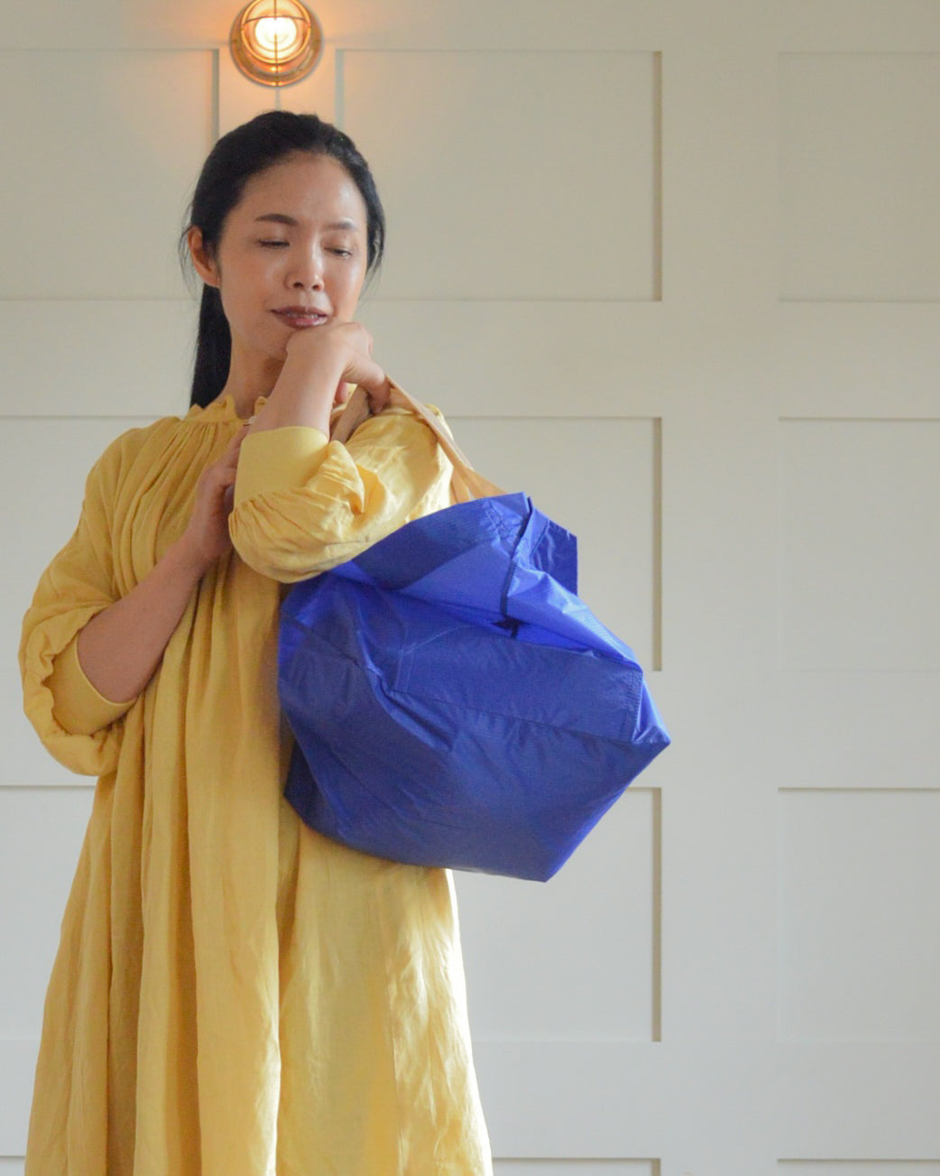 ブルー×ベージュ|Lサイズ　【予約：1月下旬お届け】