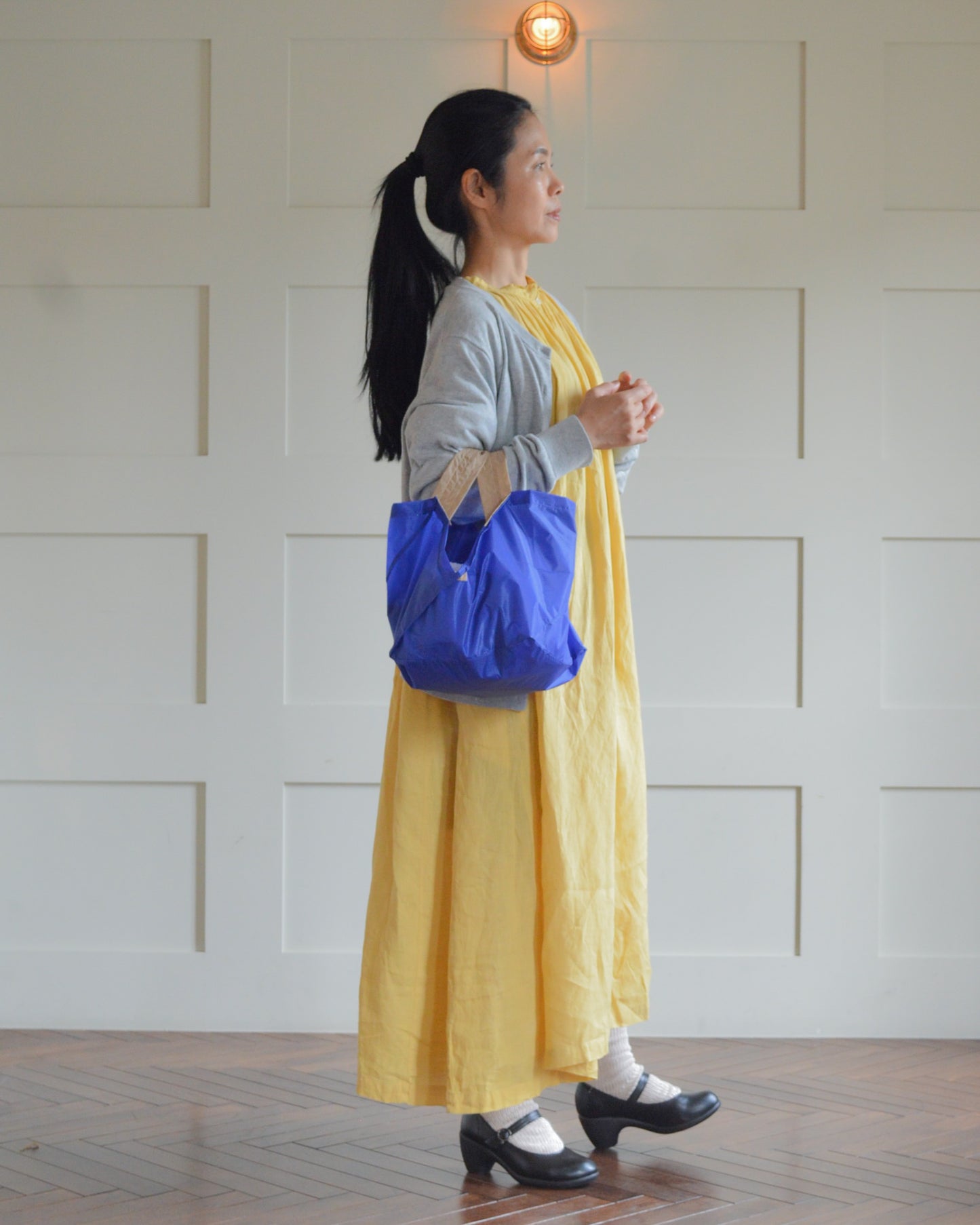 ブルー×ベージュ|Mサイズ【予約：1月下旬お届け】