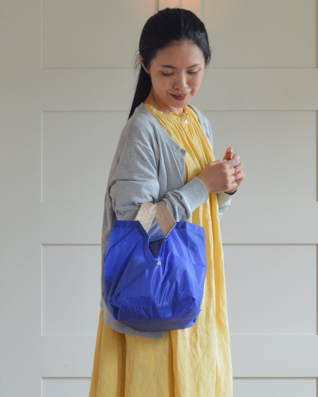 ブルー×ベージュ|Mサイズ【予約：1月下旬お届け】