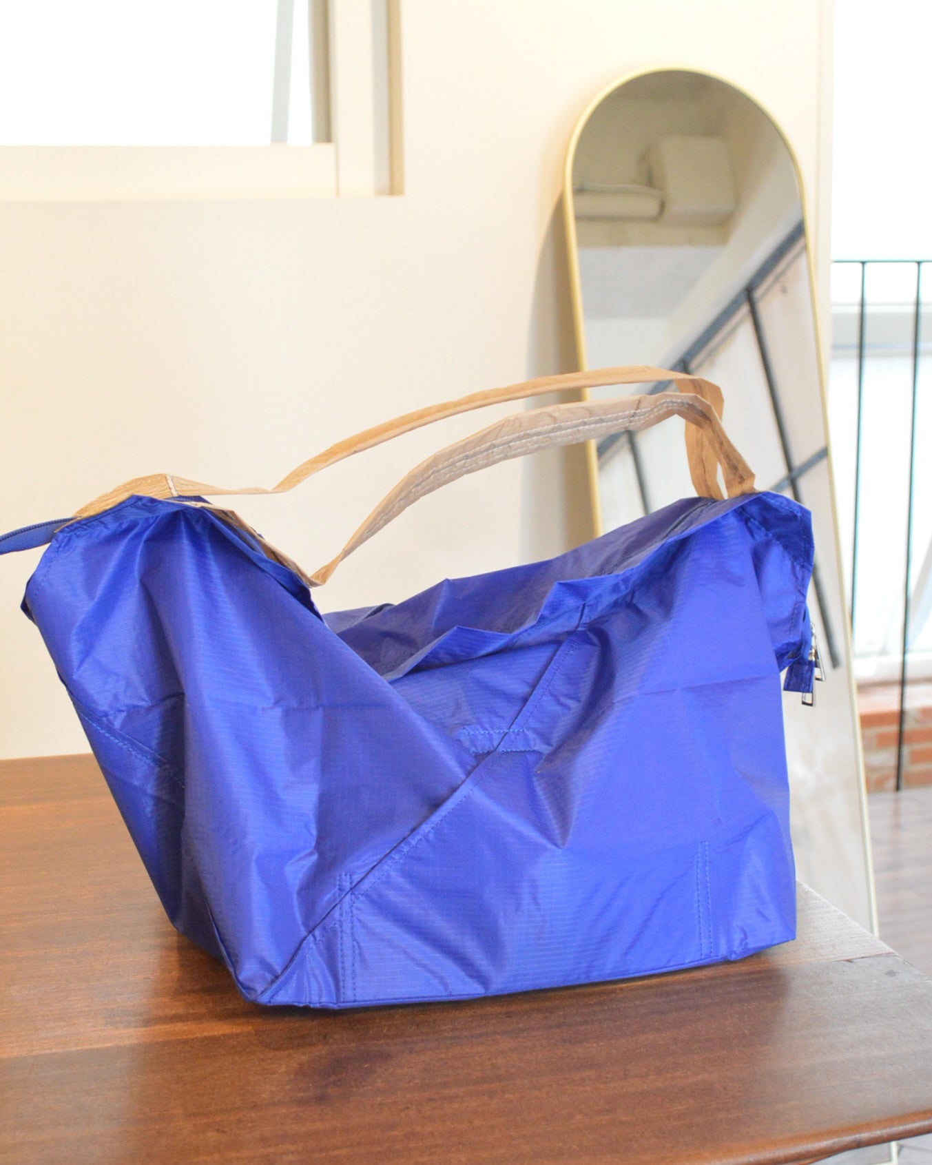 ブルー×ベージュ|保冷バッグ　【予約：1月下旬お届け】