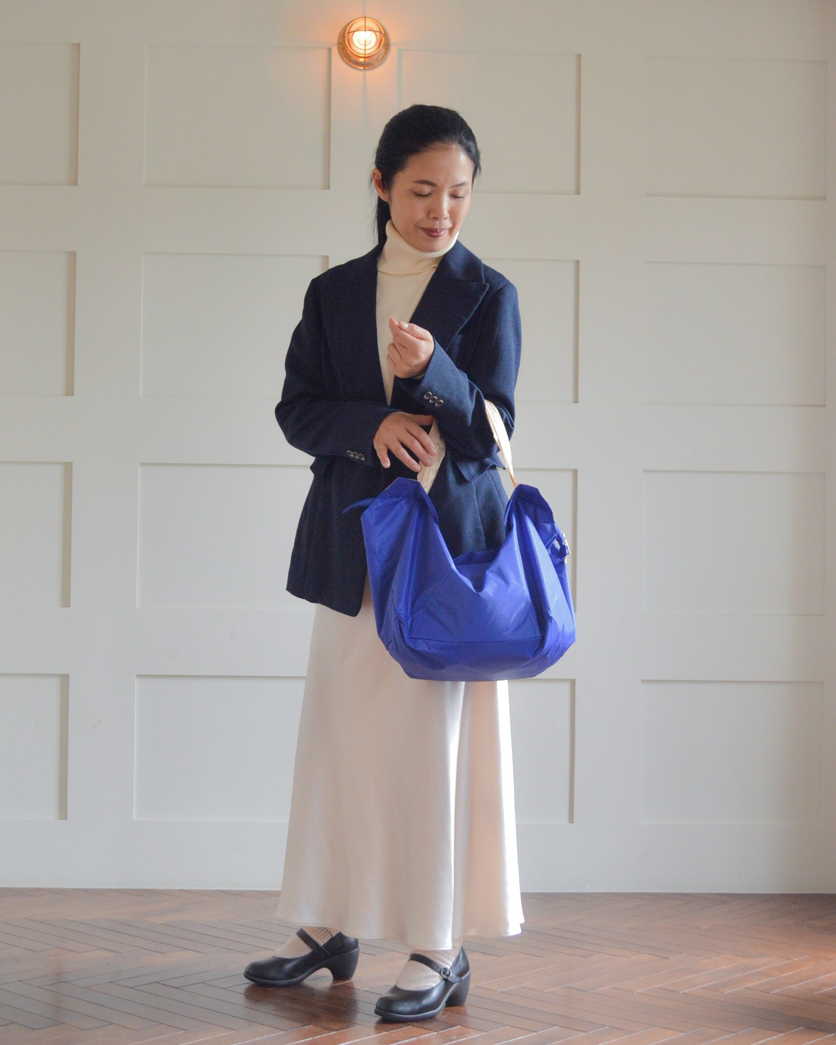 ブルー×ベージュ|保冷バッグ　【予約：1月下旬お届け】