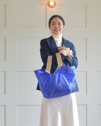 ブルー×ベージュ|Lサイズ　【予約：1月下旬お届け】