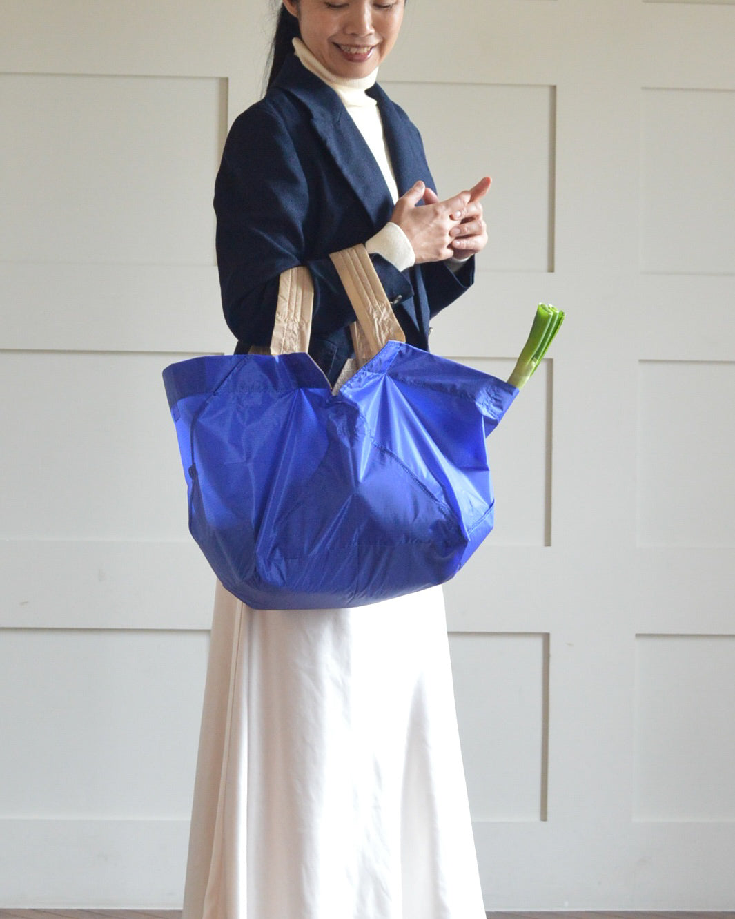 ブルー×ベージュ|Lサイズ　【予約：1月下旬お届け】