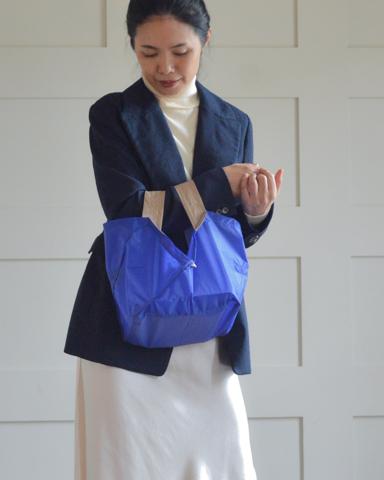 ブルー×ベージュ|Mサイズ【予約：1月下旬お届け】