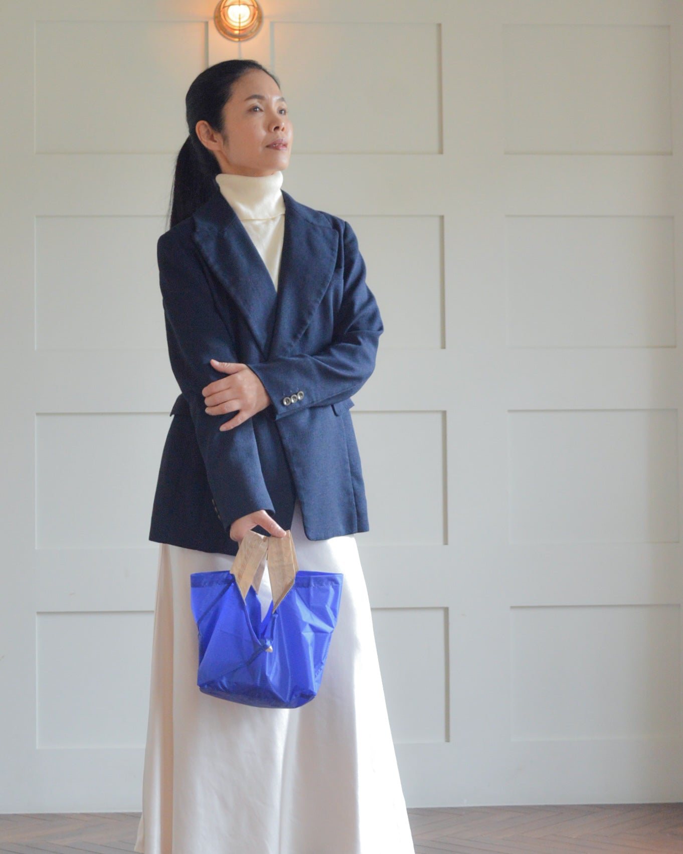 ブルー×ベージュ|Sサイズ　【予約：1月下旬お届け】