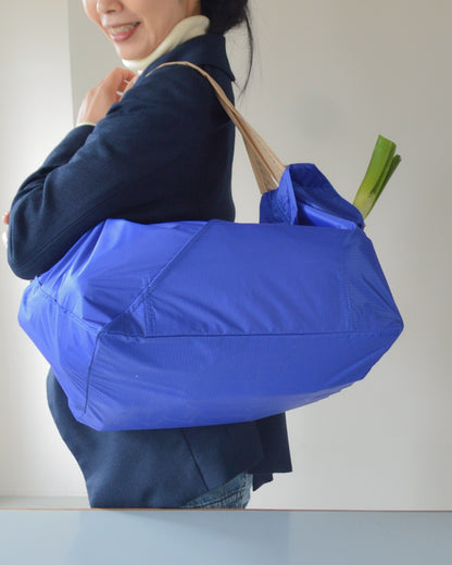 ブルー×ベージュ|保冷バッグ　【予約：1月下旬お届け】