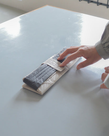 ライトベージュ×チャコールグレー|Lサイズ　【予約：1月下旬お届け】