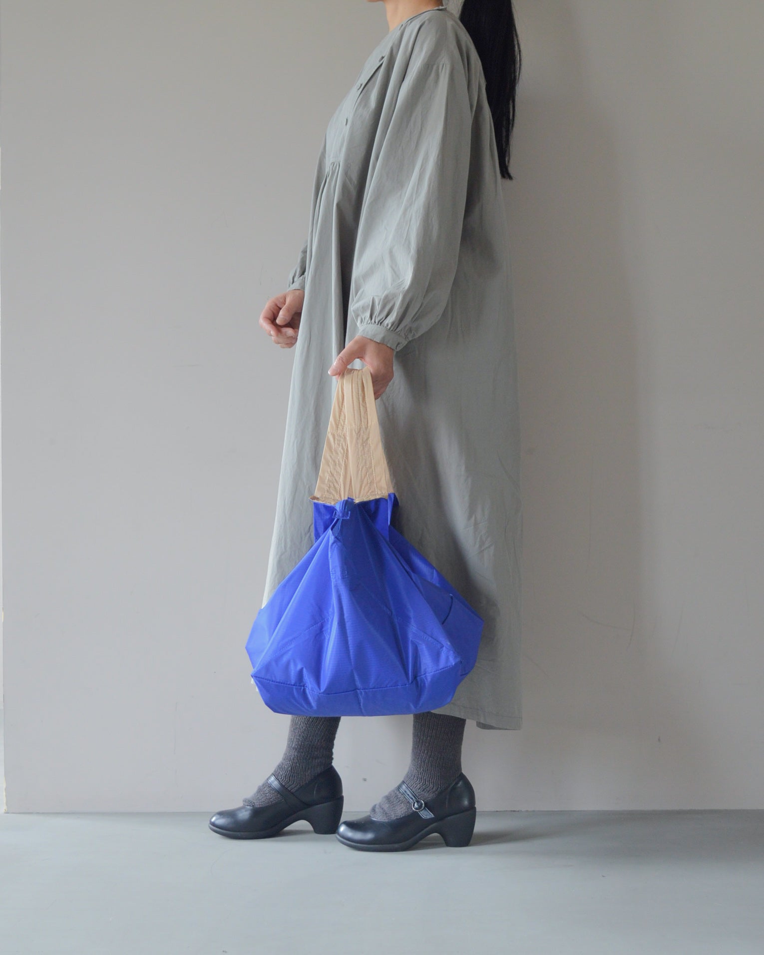 ブルー×ベージュ|保冷バッグ　【予約：1月下旬お届け】