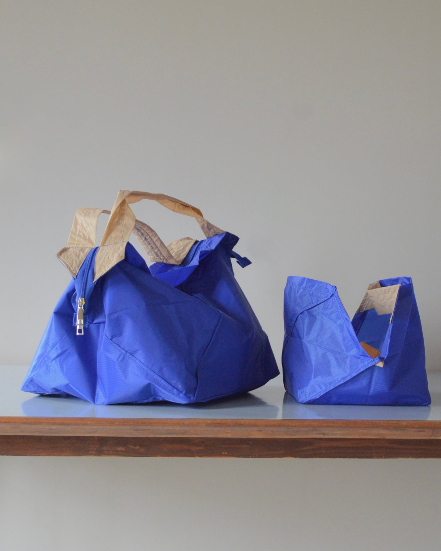 ブルー×ベージュ|Sサイズ　【予約：1月下旬お届け】