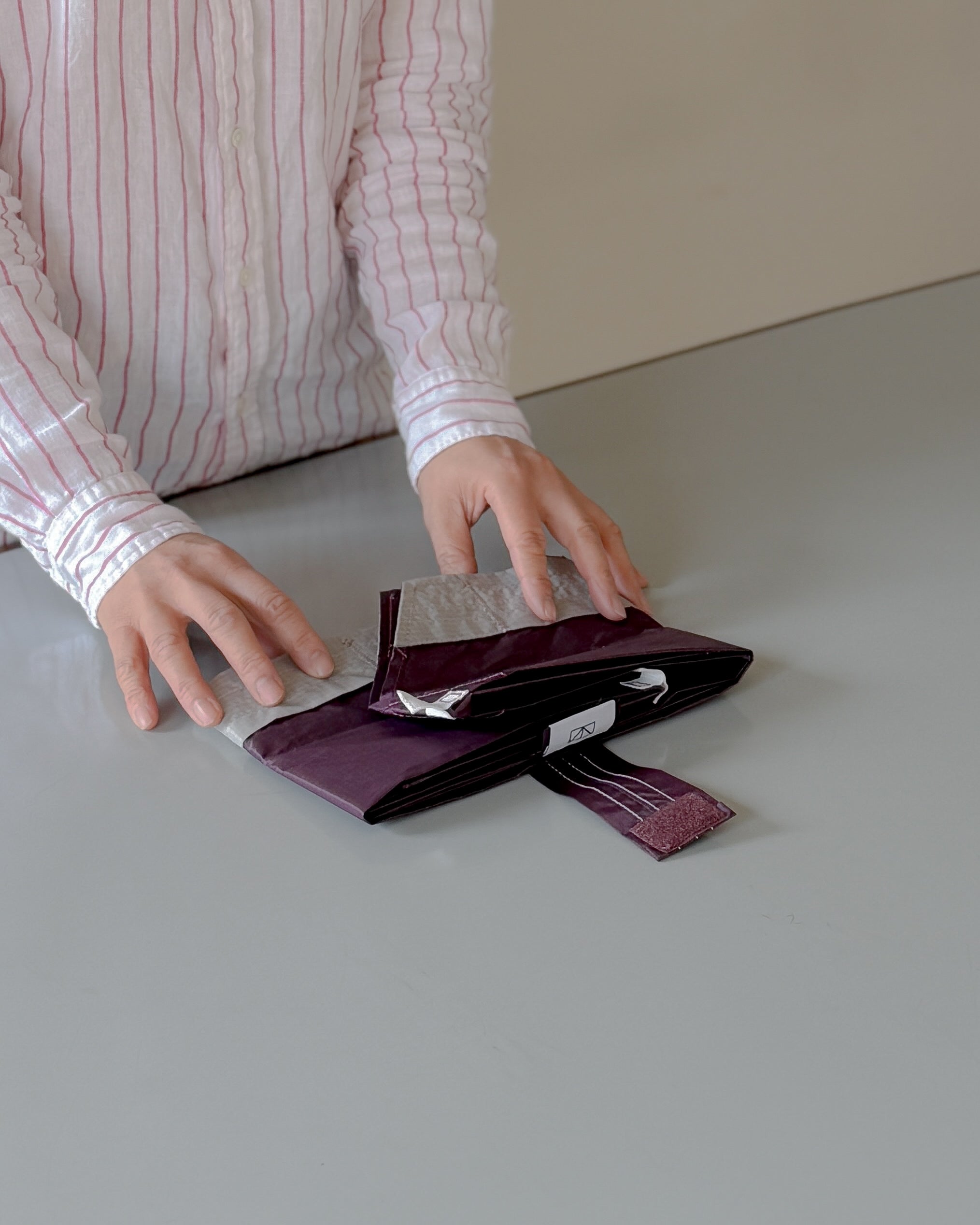 パープル×ライトグレー|Lサイズ【予約：4月下旬お届け】