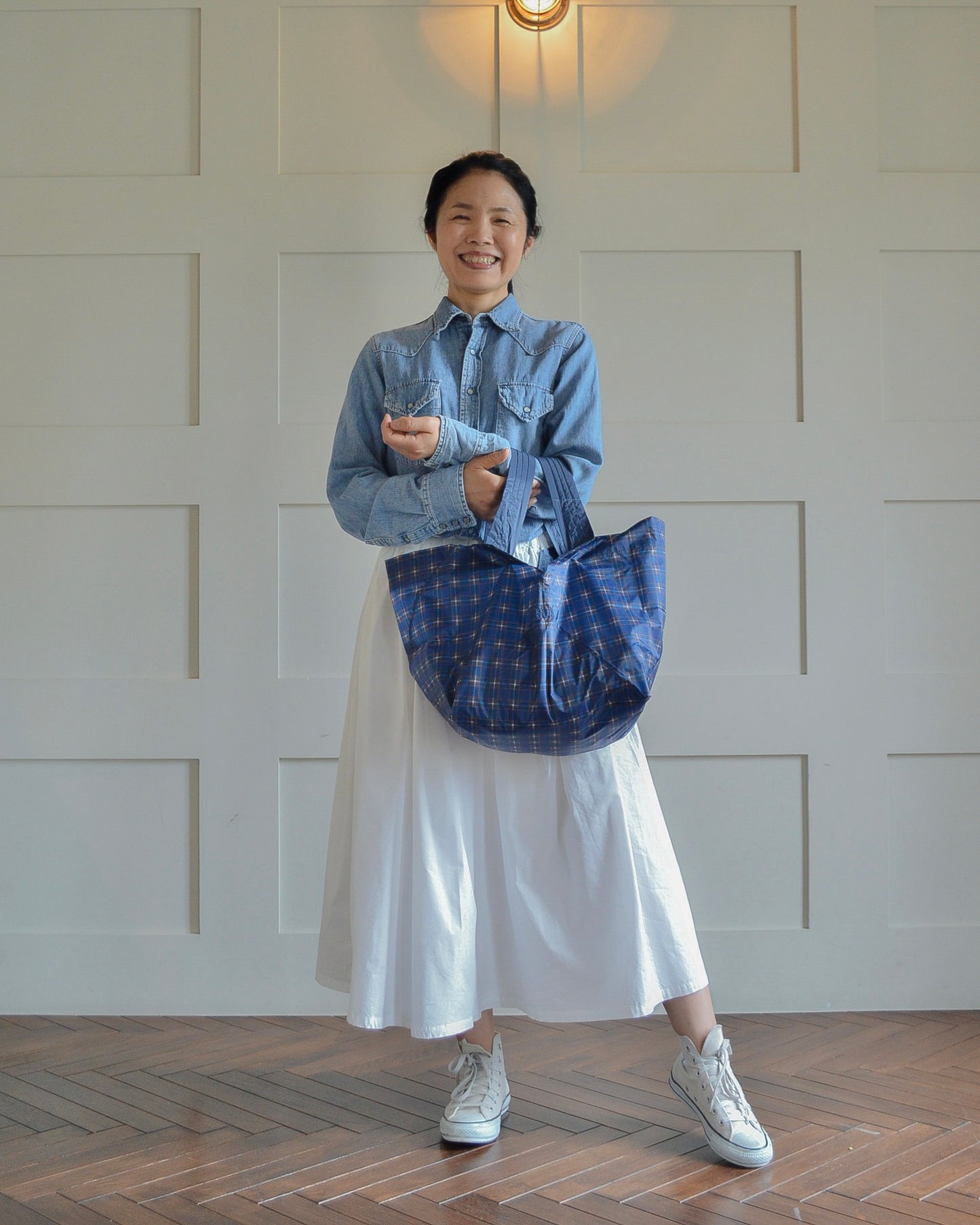 神戸タータンブルーチェック|Lサイズ【予約：6月下旬お届け】