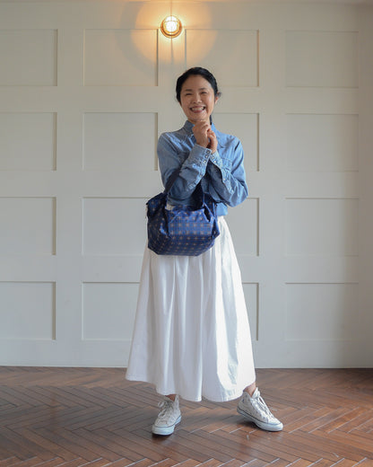 神戸タータンブルーチェック|保冷バッグ小【予約：6月下旬お届け】