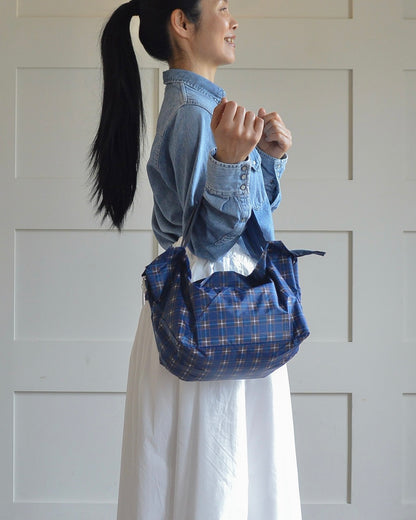 神戸タータンブルーチェック|保冷バッグ小【予約：6月下旬お届け】