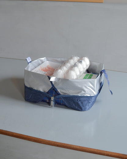 神戸タータンブルーチェック|保冷バッグ小【予約：6月下旬お届け】