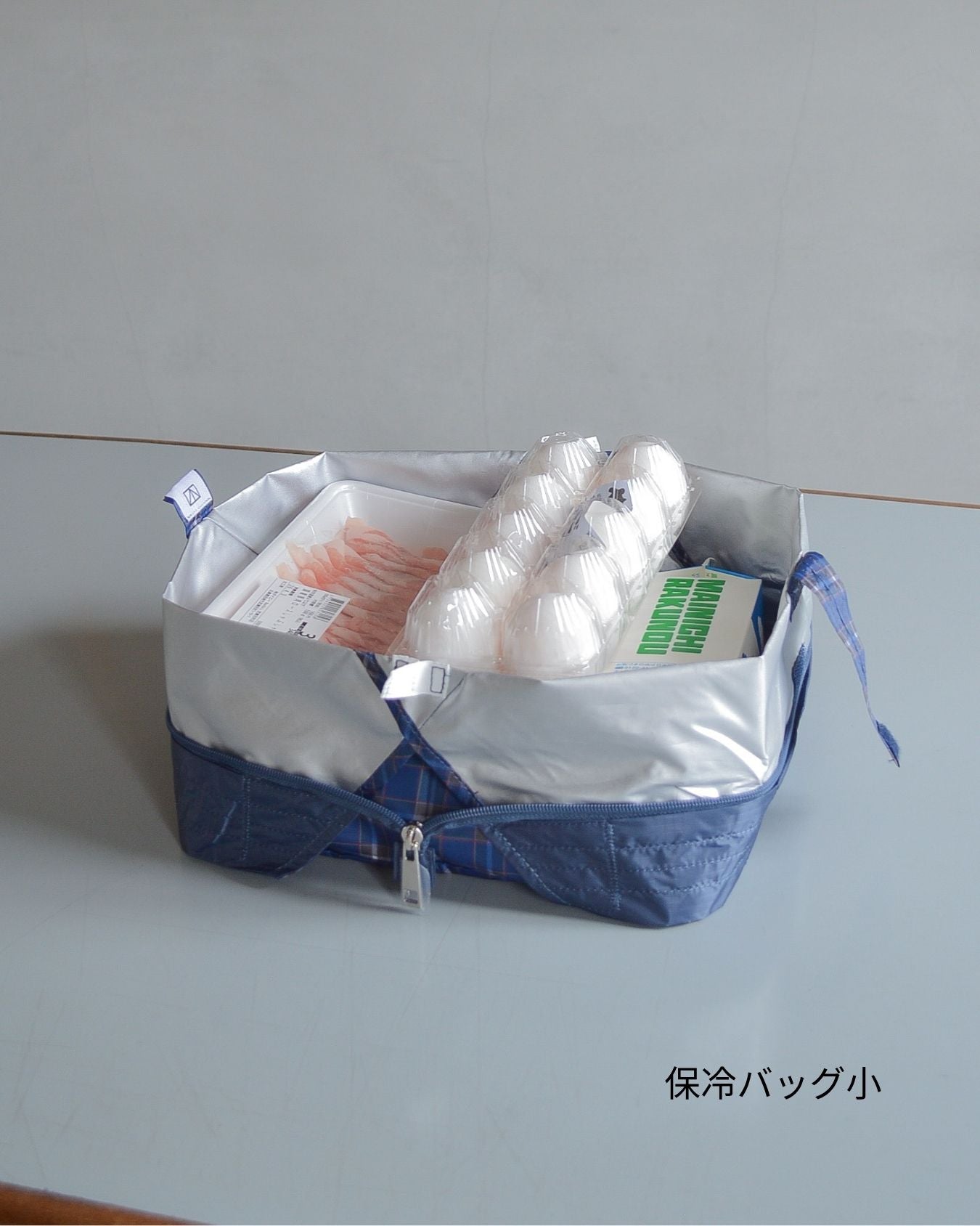 神戸タータンブルーチェック|保冷バッグ小【予約：6月下旬お届け】