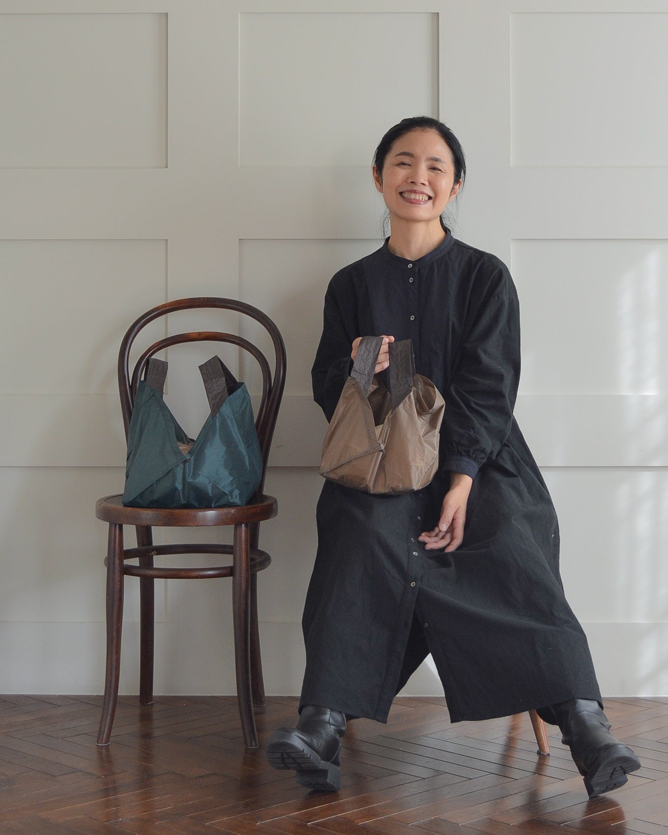 モスグリーン×チャコールブラウン|Mサイズ予約：2月下旬お届け】