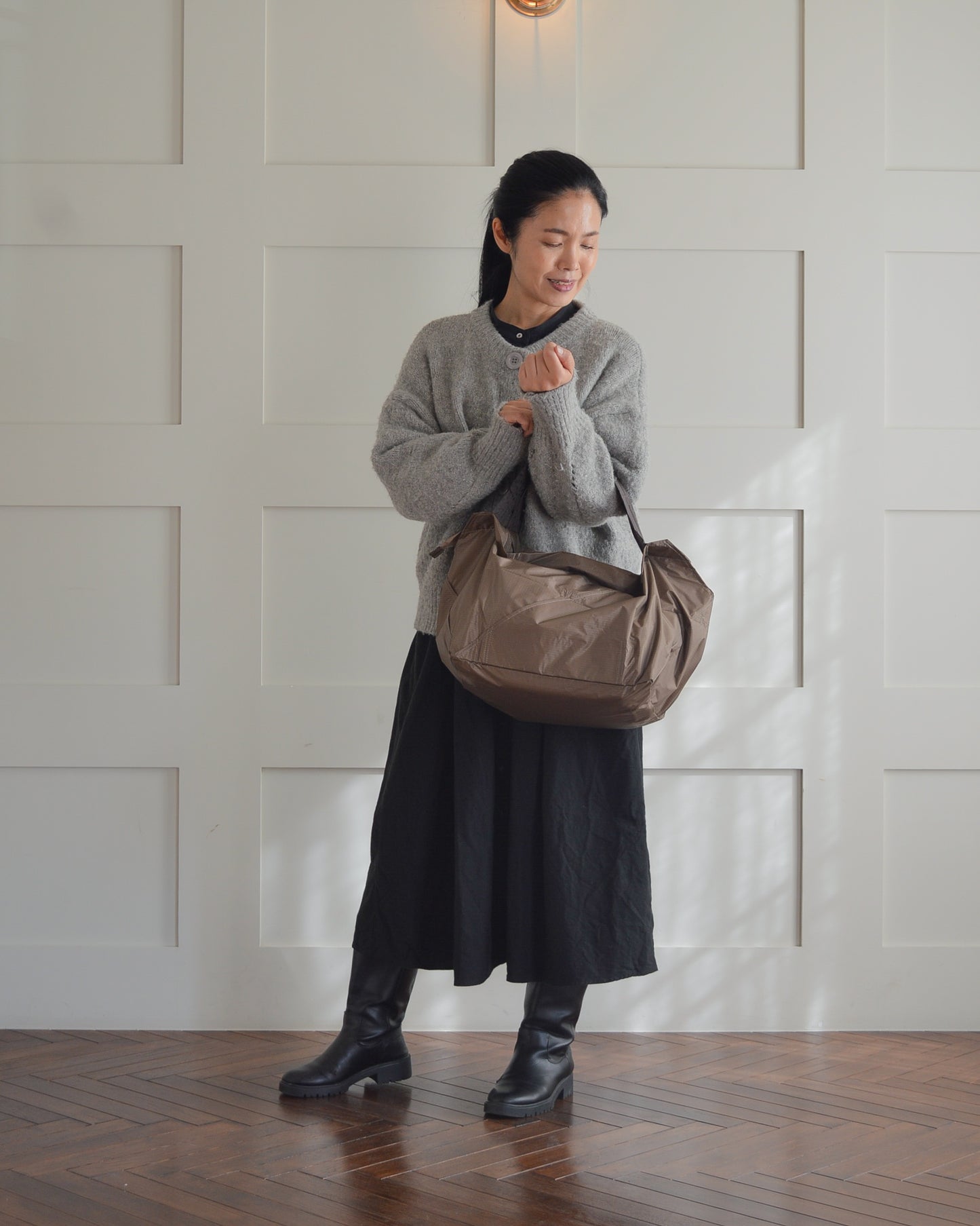 モカブラウン×チャコールブラウン|保冷バッグ　【予約：2月下旬お届け】