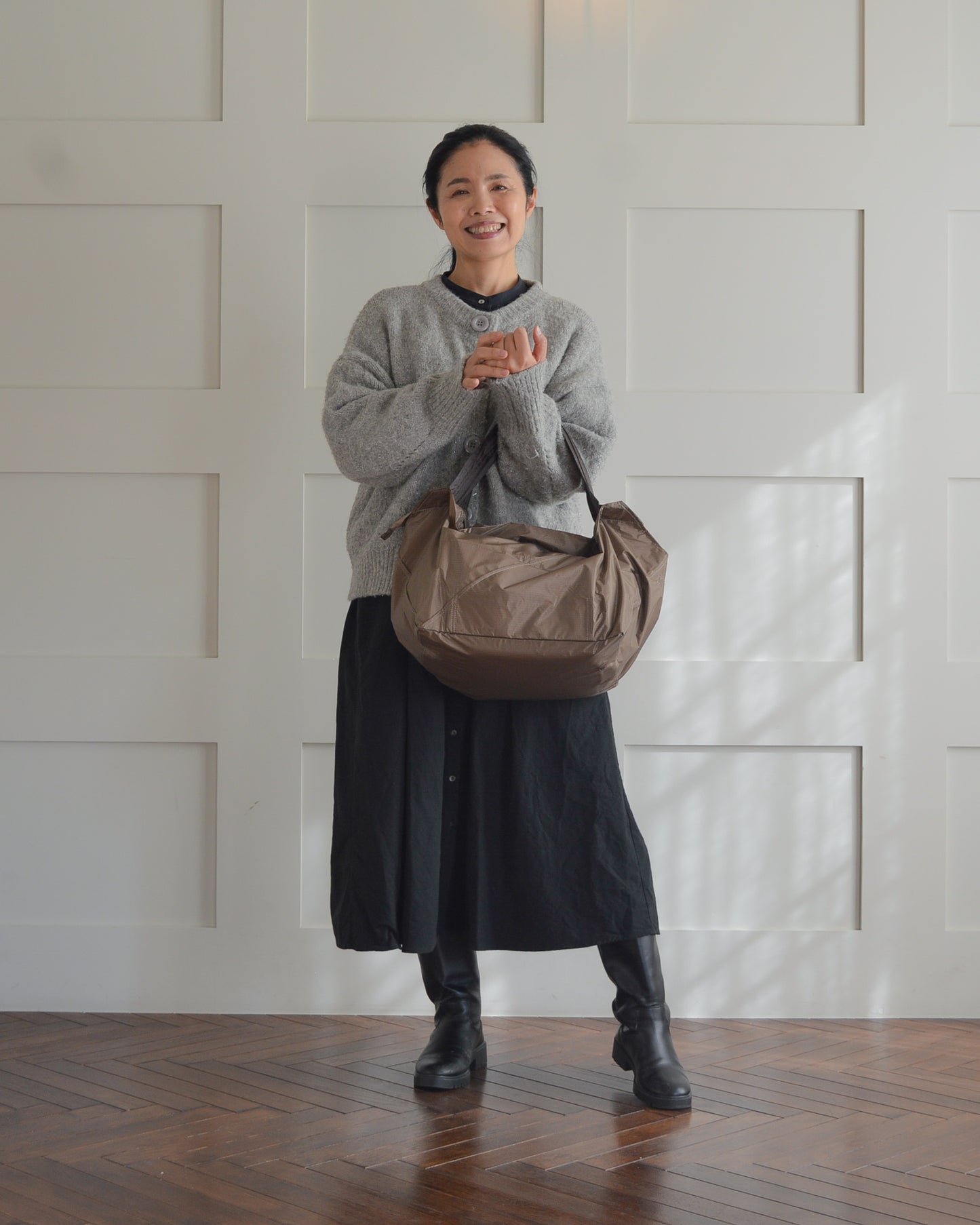 モカブラウン×チャコールブラウン|保冷バッグ　【予約：2月下旬お届け】