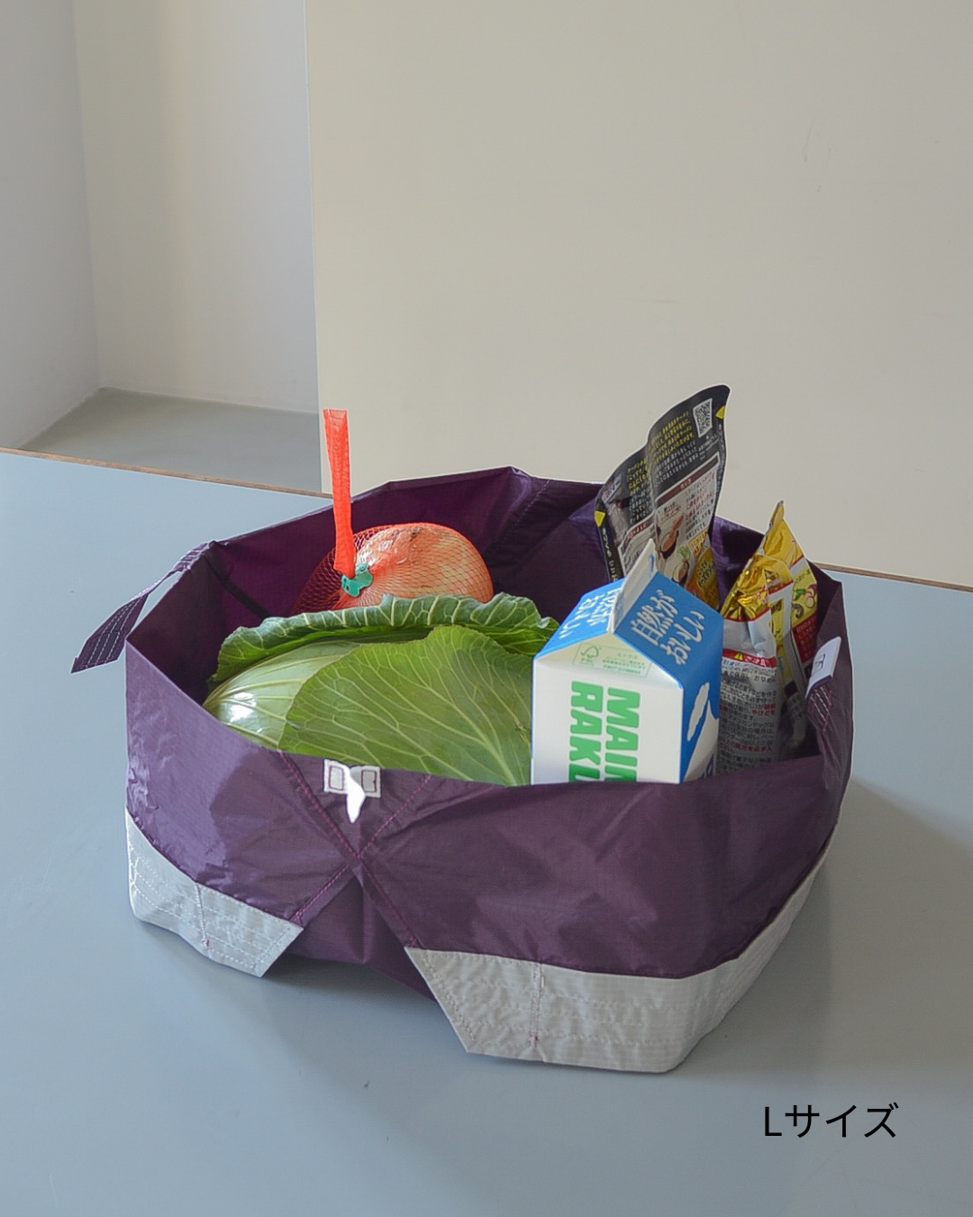 パープル×ライトグレー|Mサイズ【予約：4月下旬お届け】