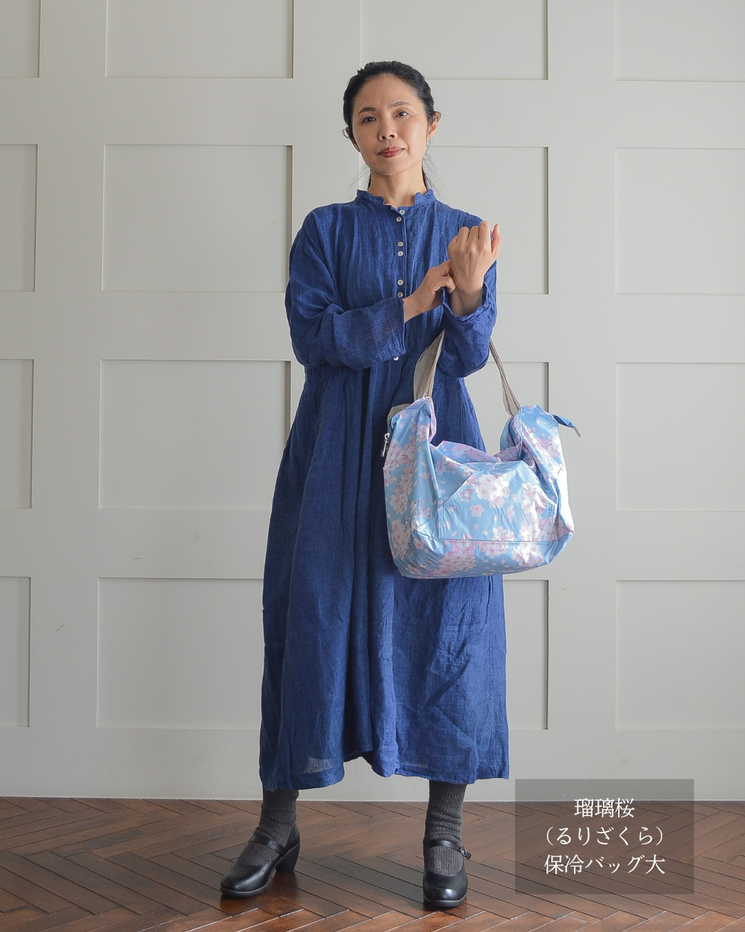 【母の日仕様】桜柄保冷バッグ大｜4月下旬お届け