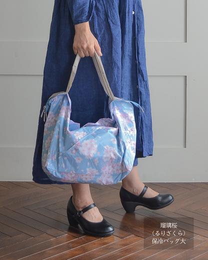 【母の日仕様】桜柄保冷バッグ大