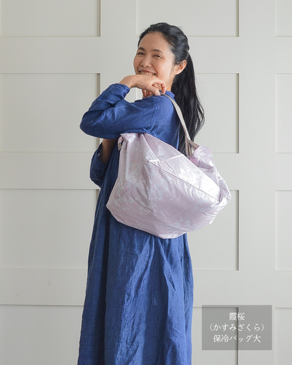 【母の日仕様】桜柄保冷バッグ大