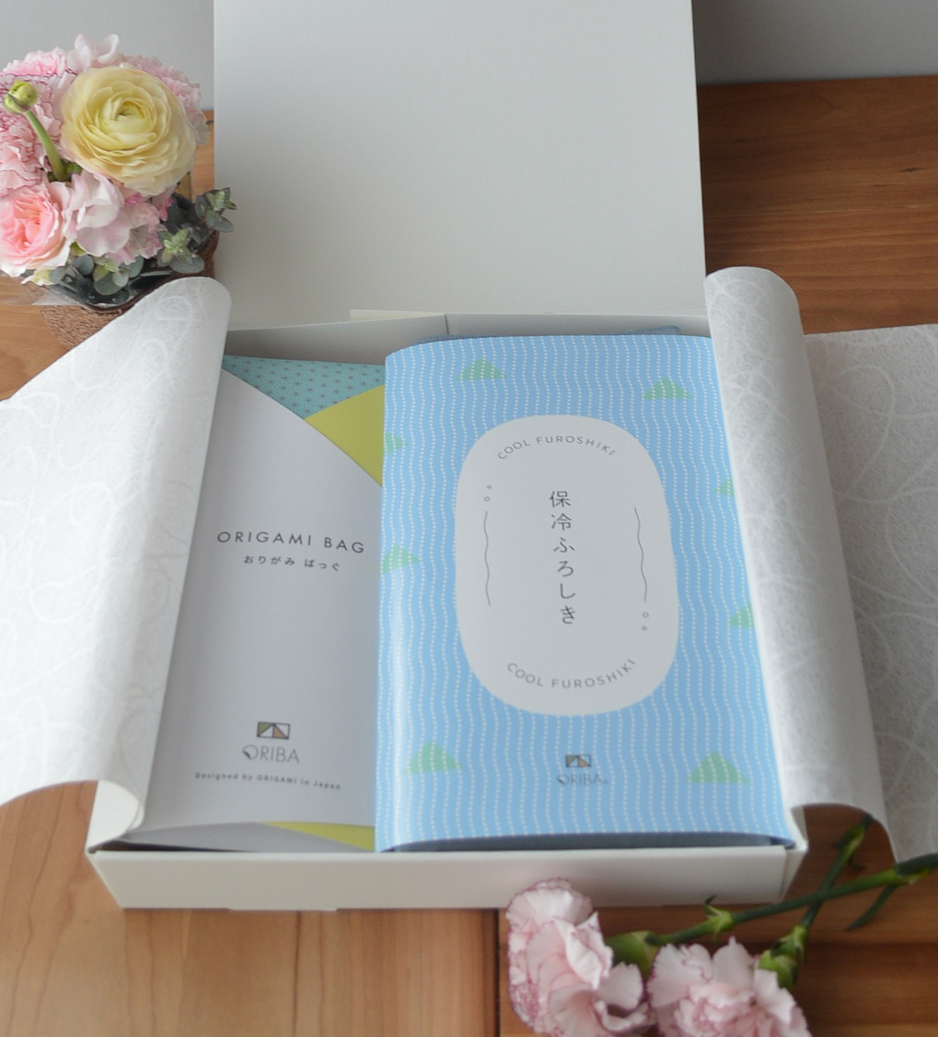 ギフトボックス|保冷バッグ大桜柄＋保冷ふろしき桜柄