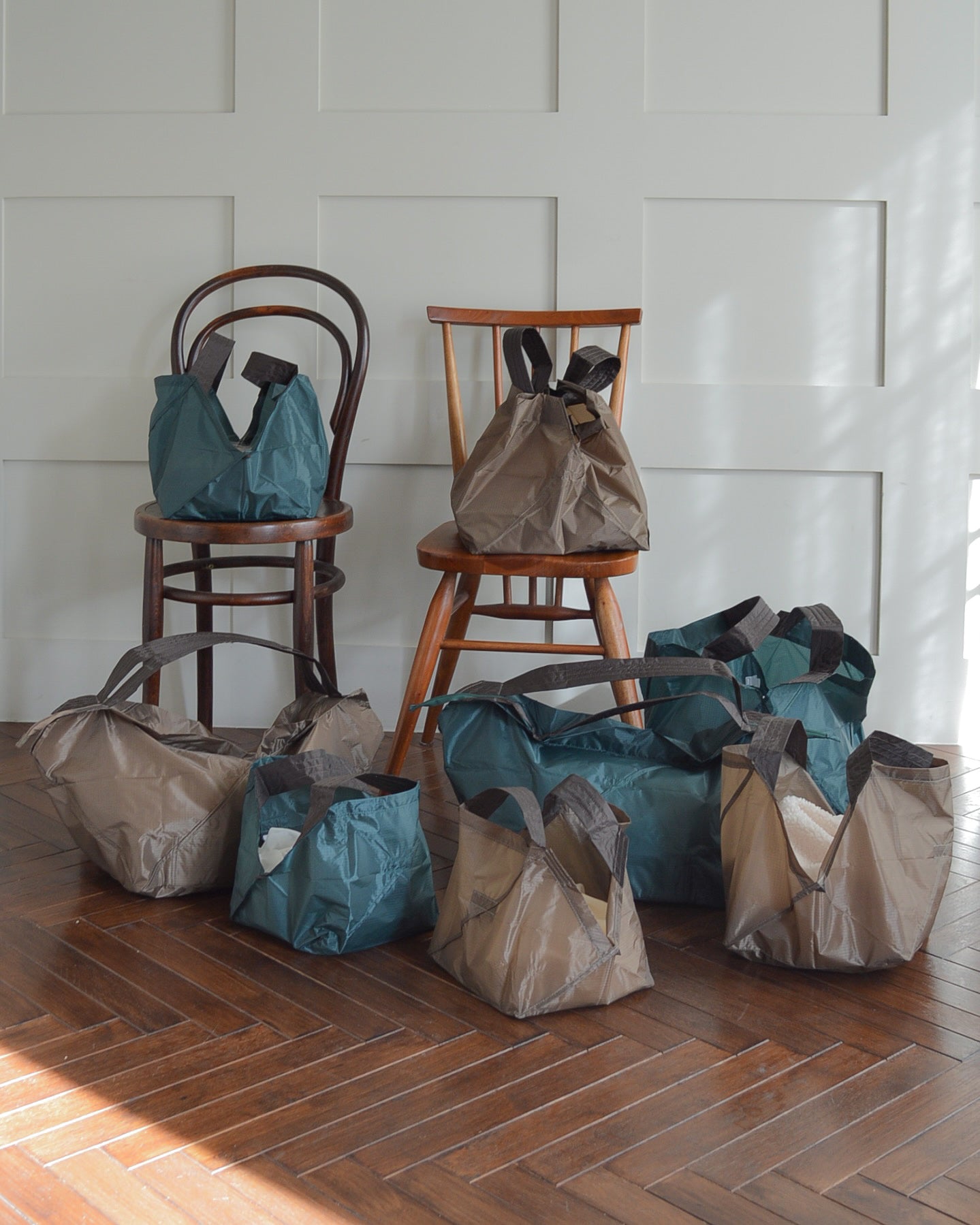 モスグリーン×チャコールブラウン|保冷バッグ　【予約：2月下旬お届け】