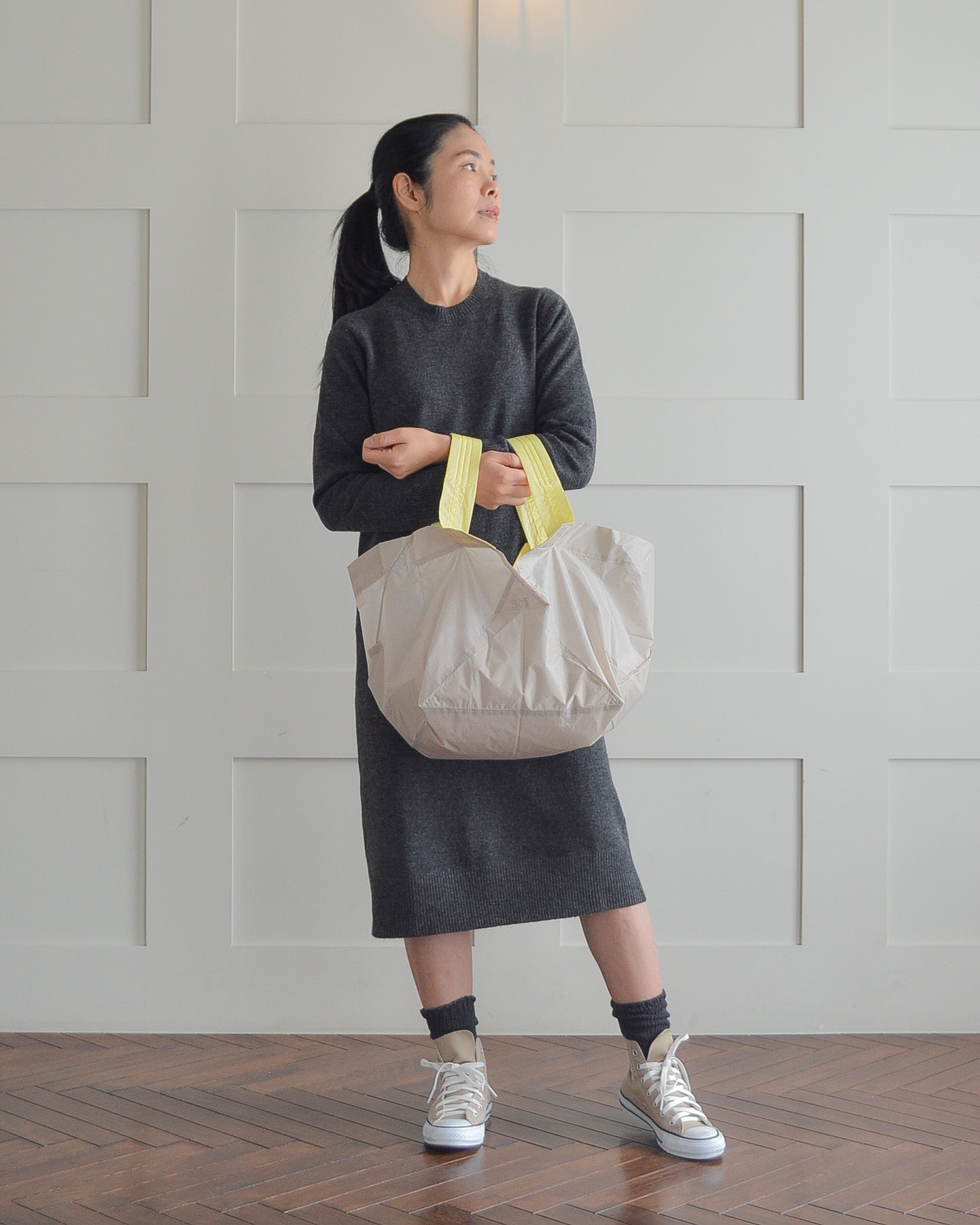 ミルクティーベージュ×れもんイエロー|Lサイズ【予約：4月下旬お届け】