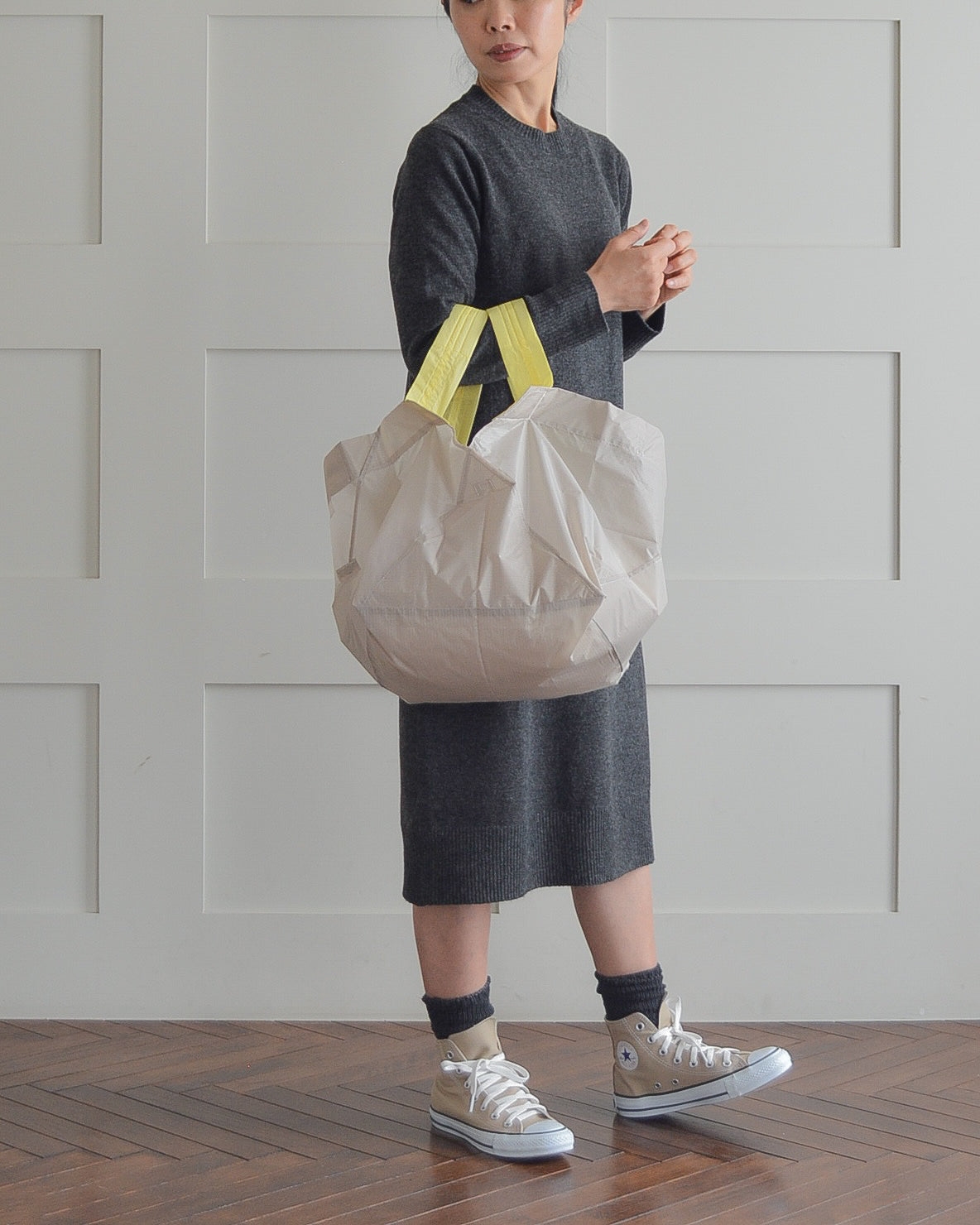 ミルクティーベージュ×れもんイエロー|Lサイズ【予約：4月下旬お届け】