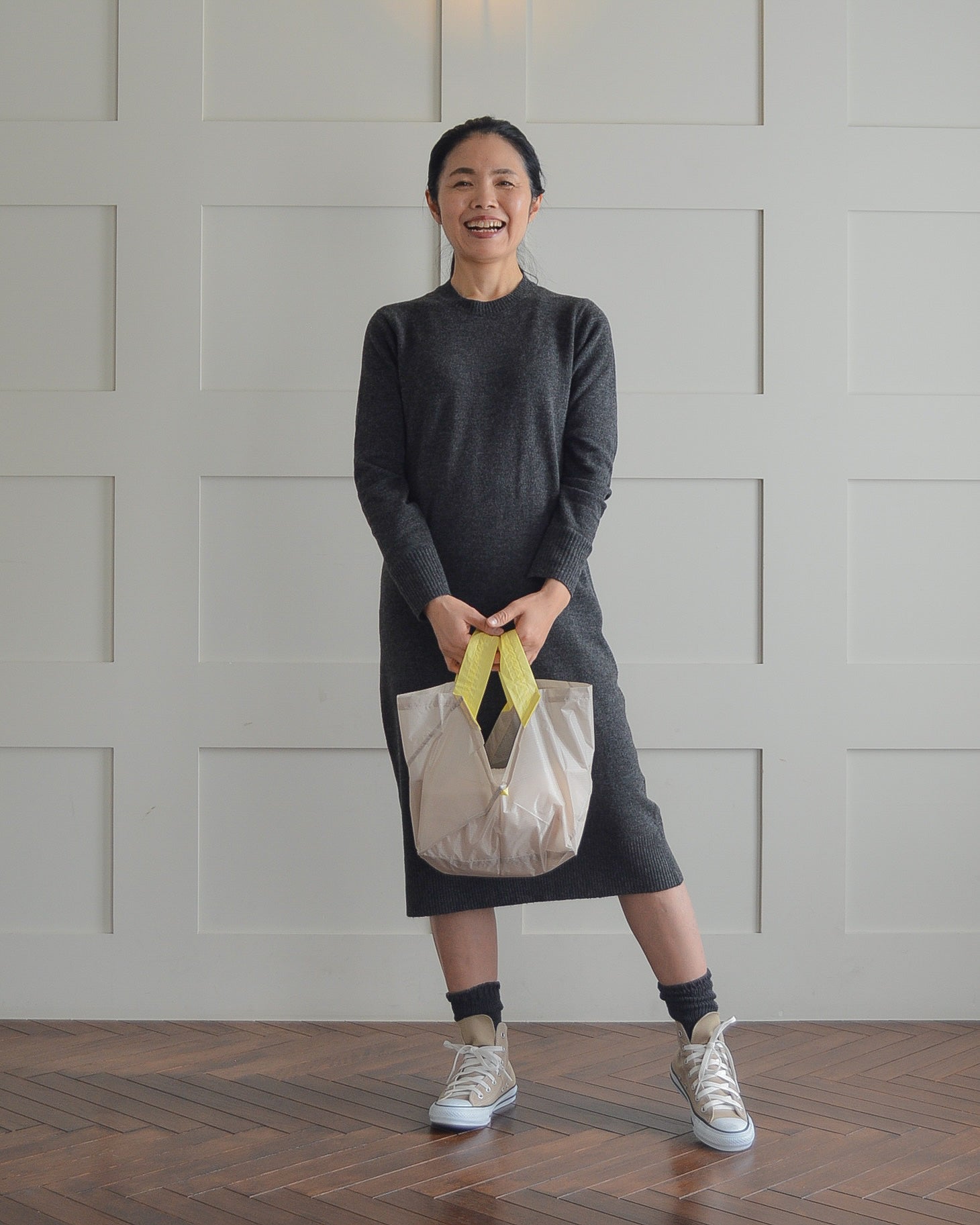 ミルクティーベージュ×れもんイエロー|Mサイズ【予約：4月下旬お届け】