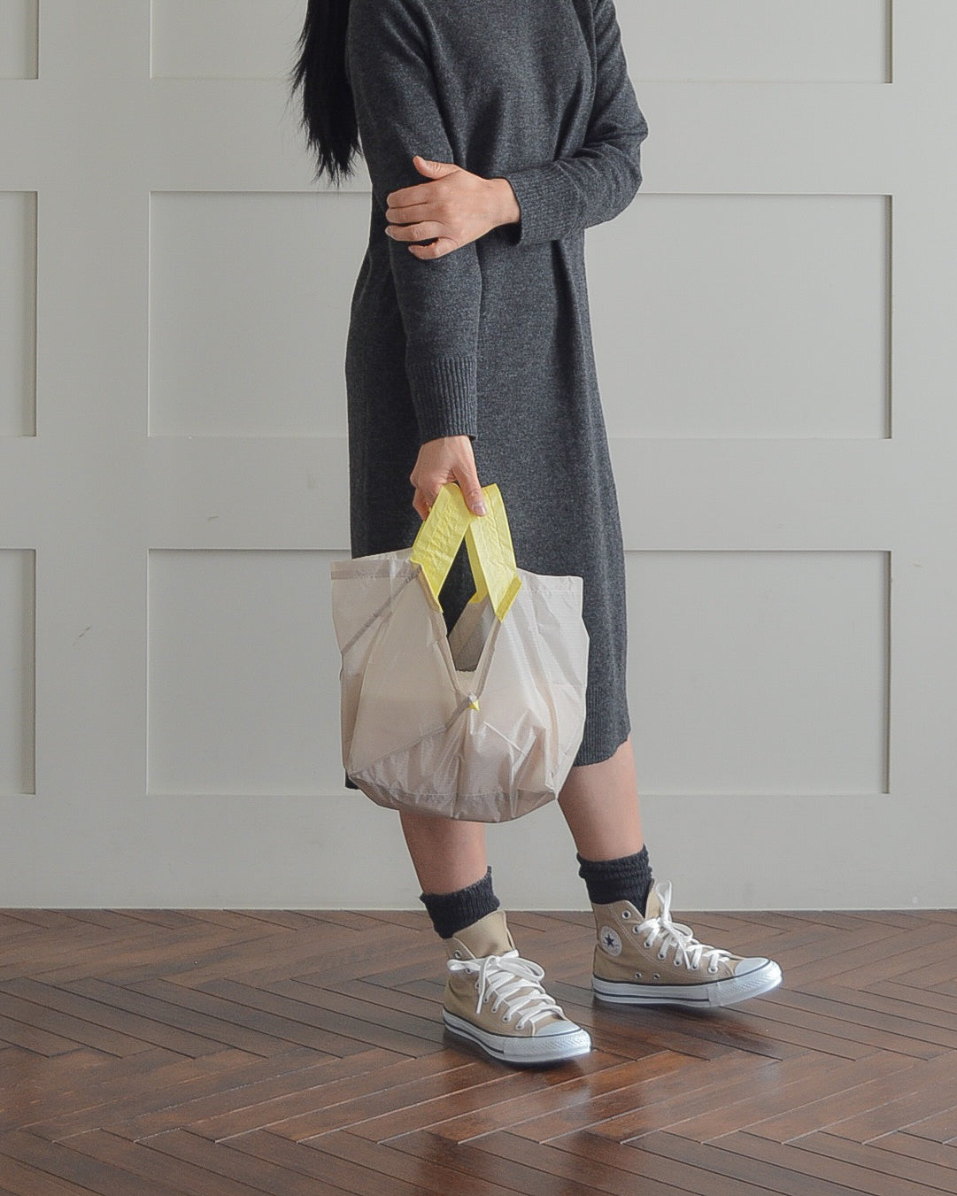 ミルクティーベージュ×れもんイエロー|Mサイズ【予約：4月下旬お届け】