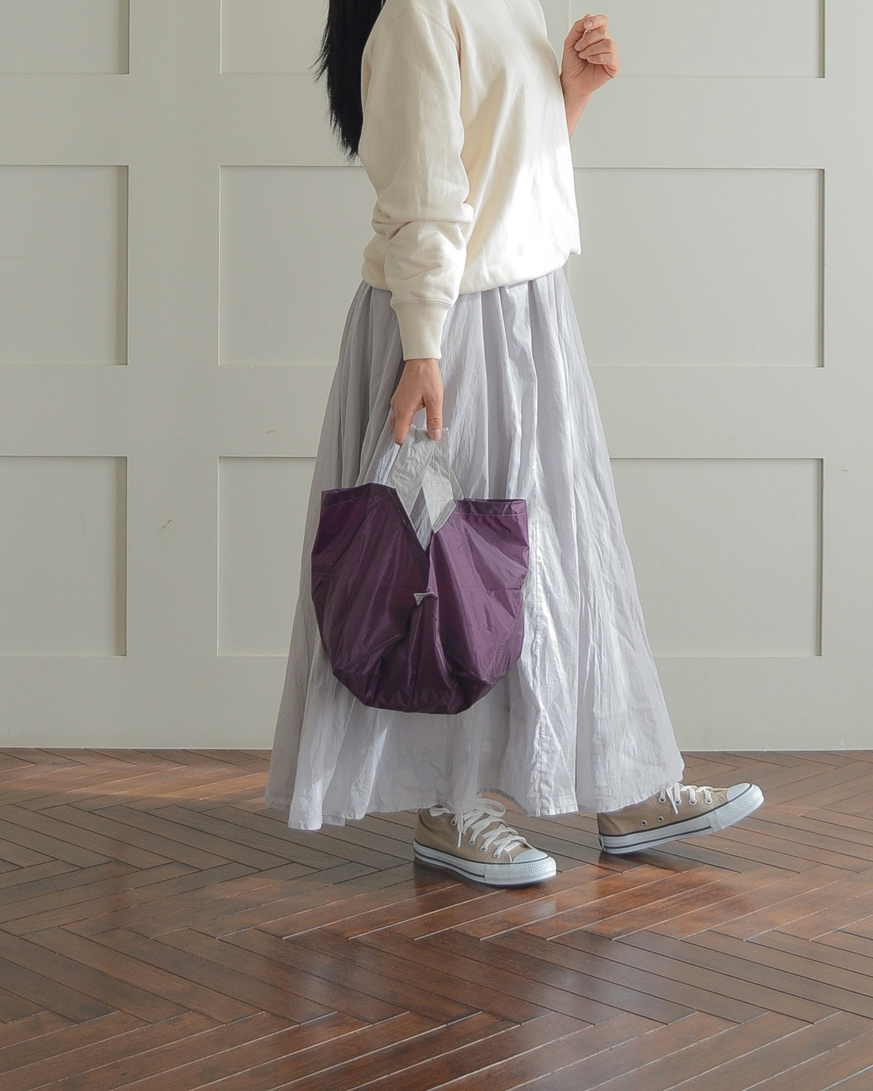 パープル×ライトグレー|Mサイズ【予約：4月下旬お届け】