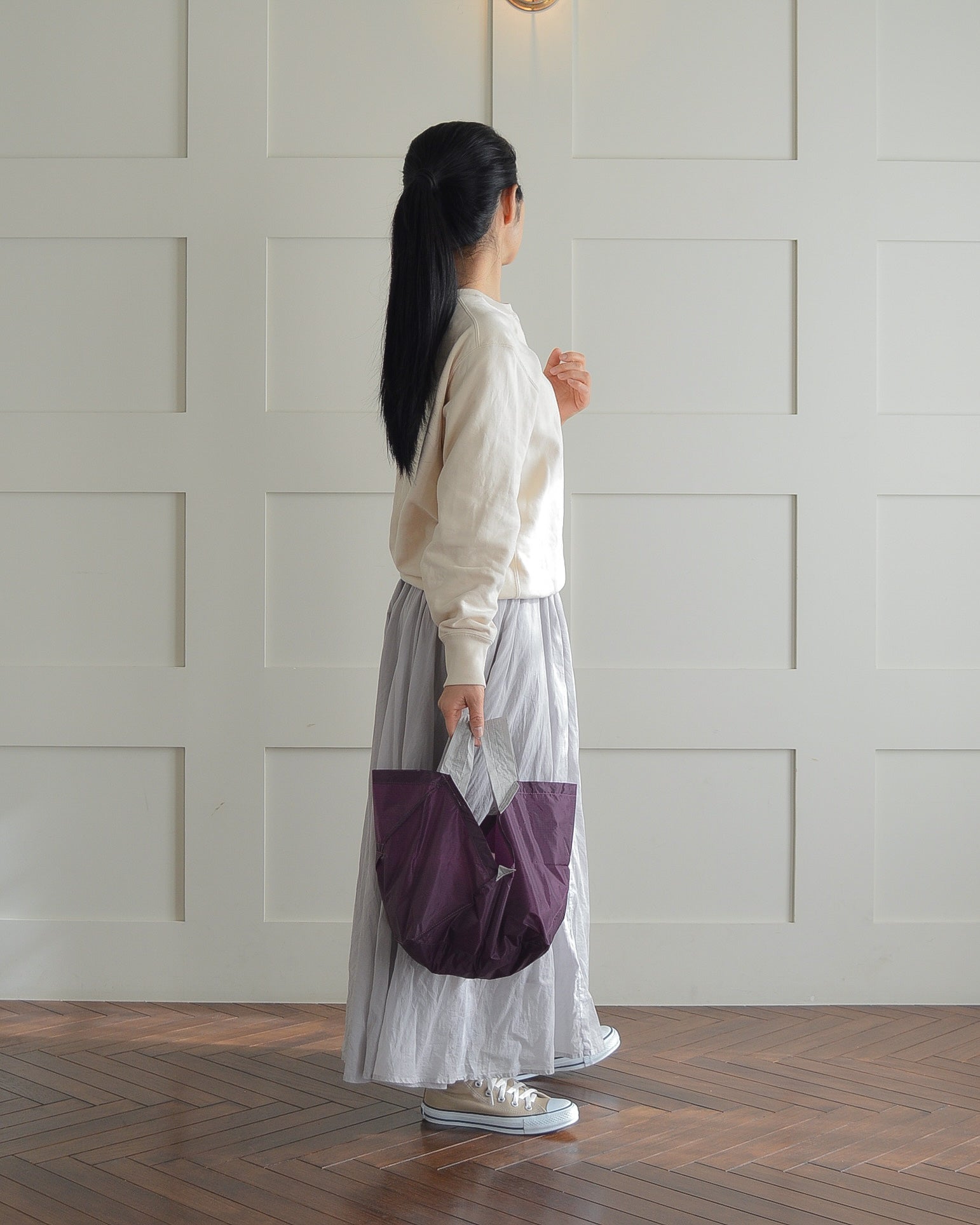 パープル×ライトグレー|Mサイズ【予約：4月下旬お届け】