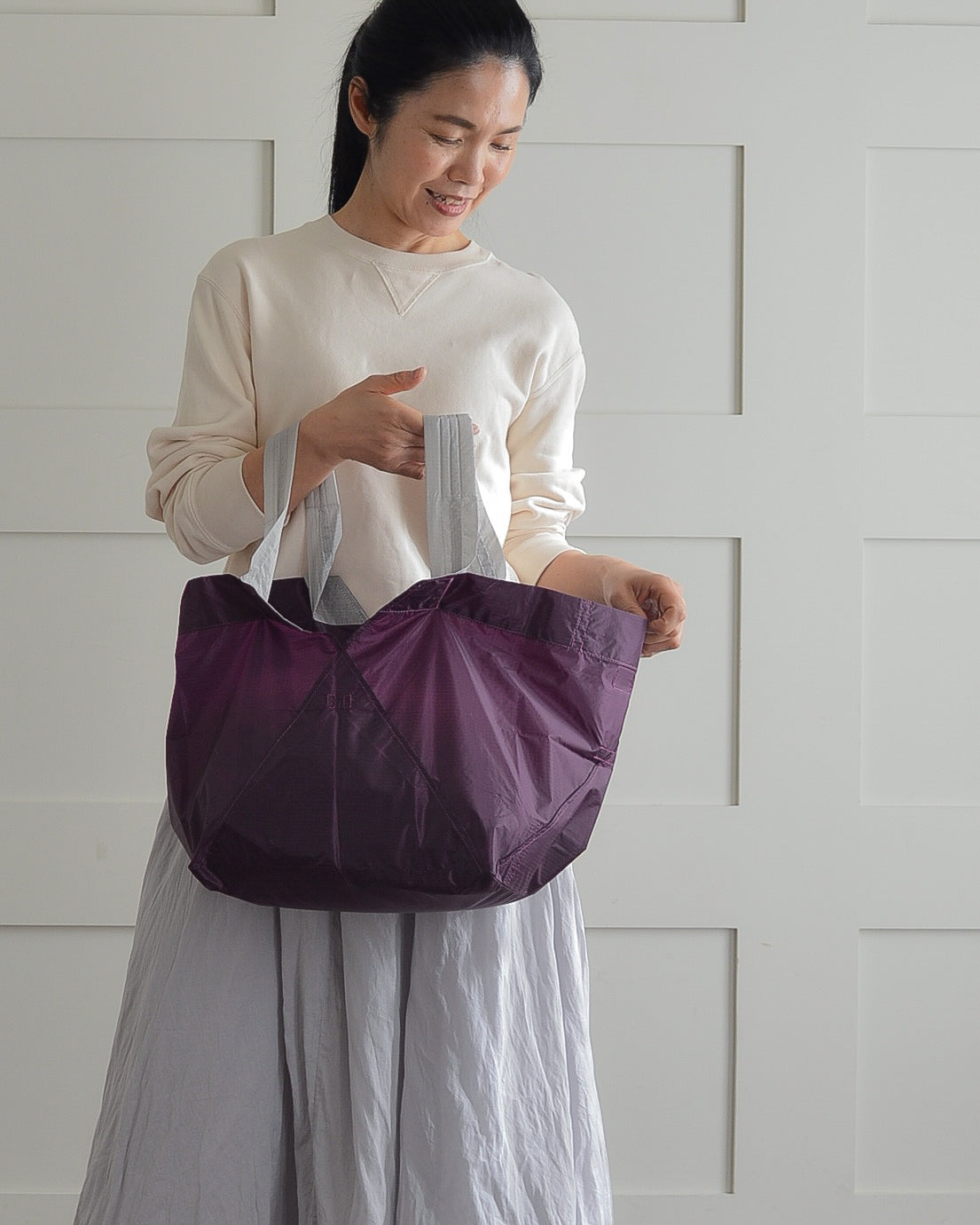 パープル×ライトグレー|Lサイズ【予約：4月下旬お届け】