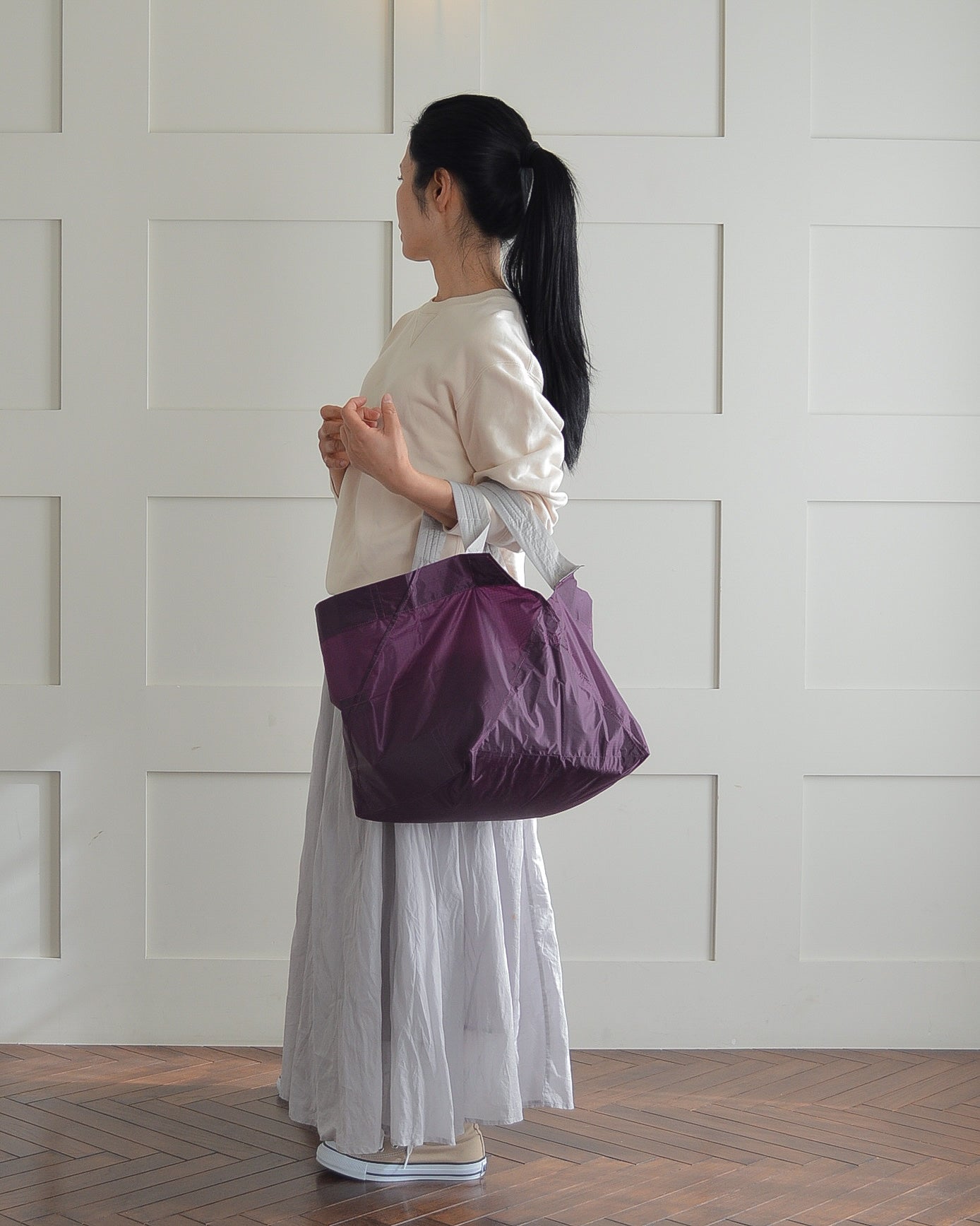 パープル×ライトグレー|Lサイズ【予約：4月下旬お届け】