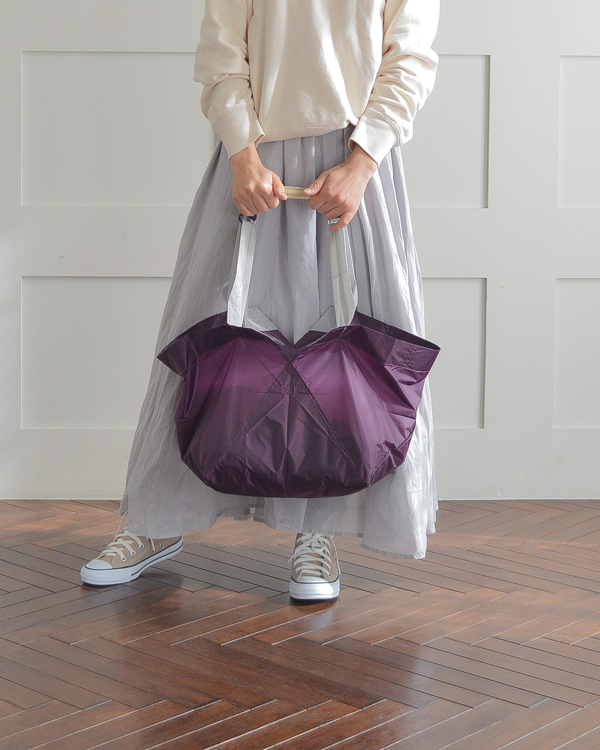 パープル×ライトグレー|Lサイズ【予約：4月下旬お届け】
