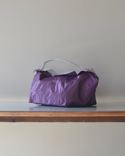 パープル×ライトグレー|保冷バッグ大【予約：4月下旬お届け】