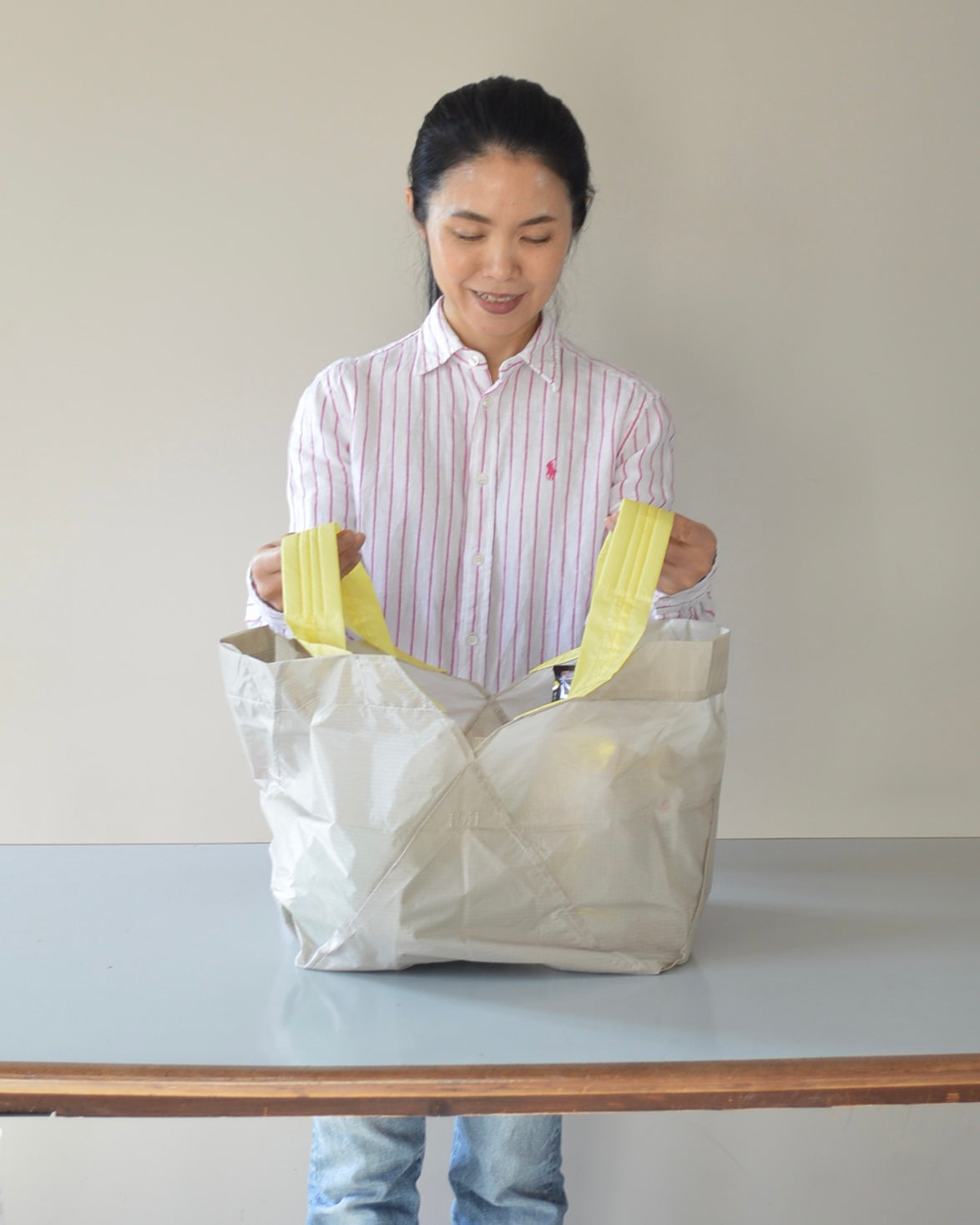 ミルクティーベージュ×れもんイエロー|Lサイズ【予約：4月下旬お届け】