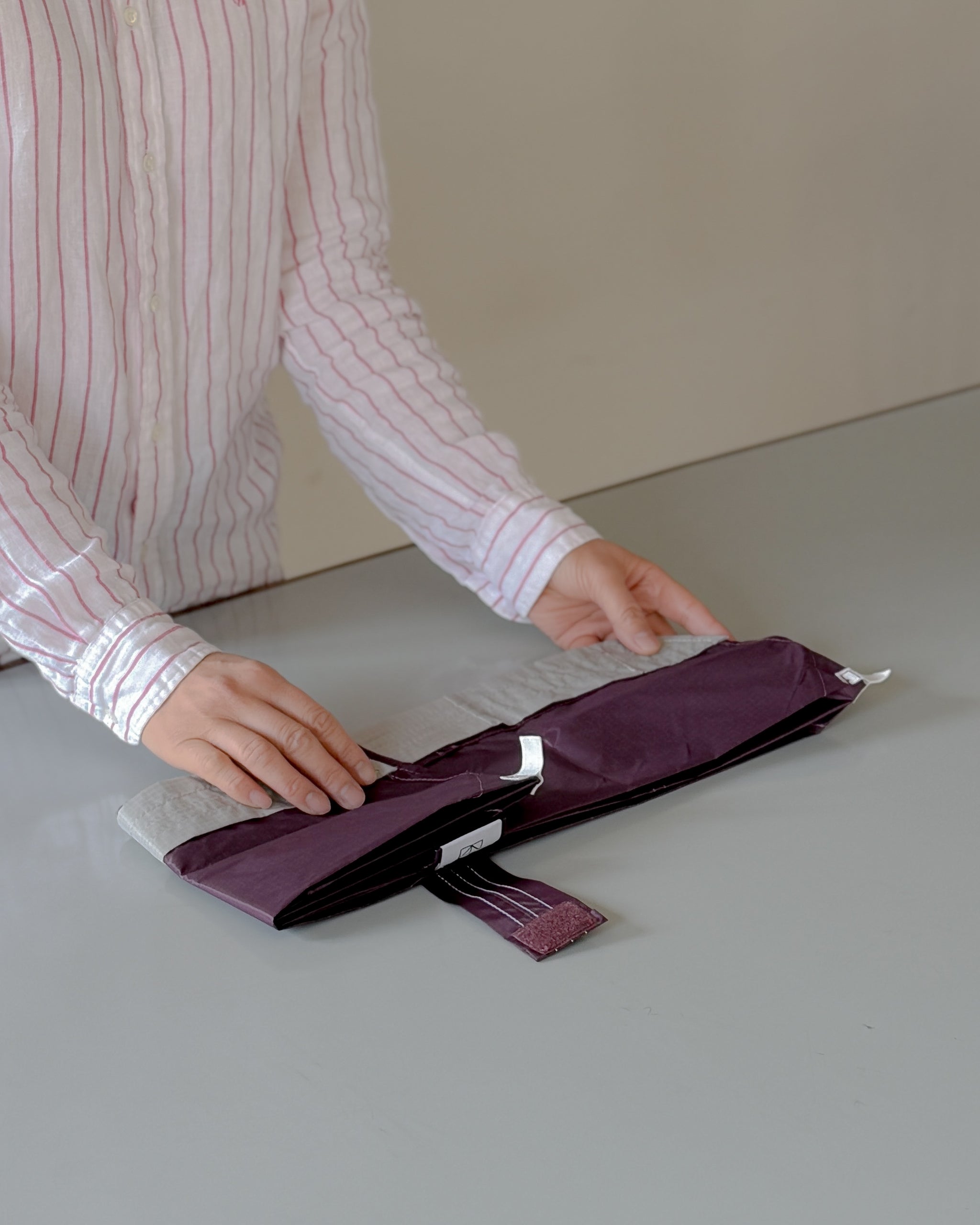 パープル×ライトグレー|Lサイズ【予約：4月下旬お届け】