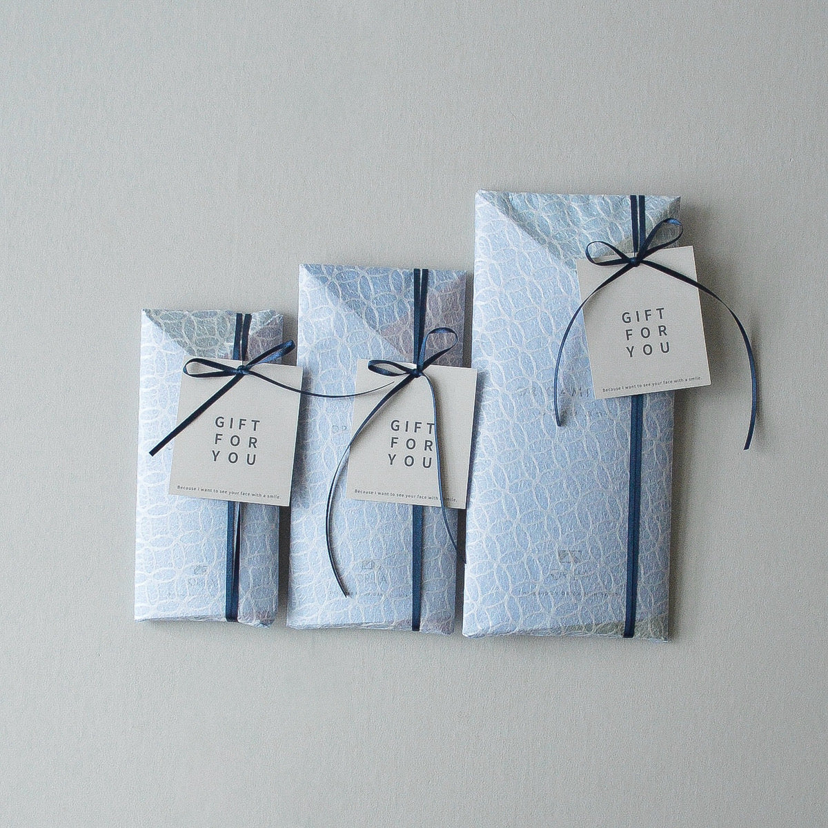 エコバッグORIBA Lサイズ + ブルーラッピング